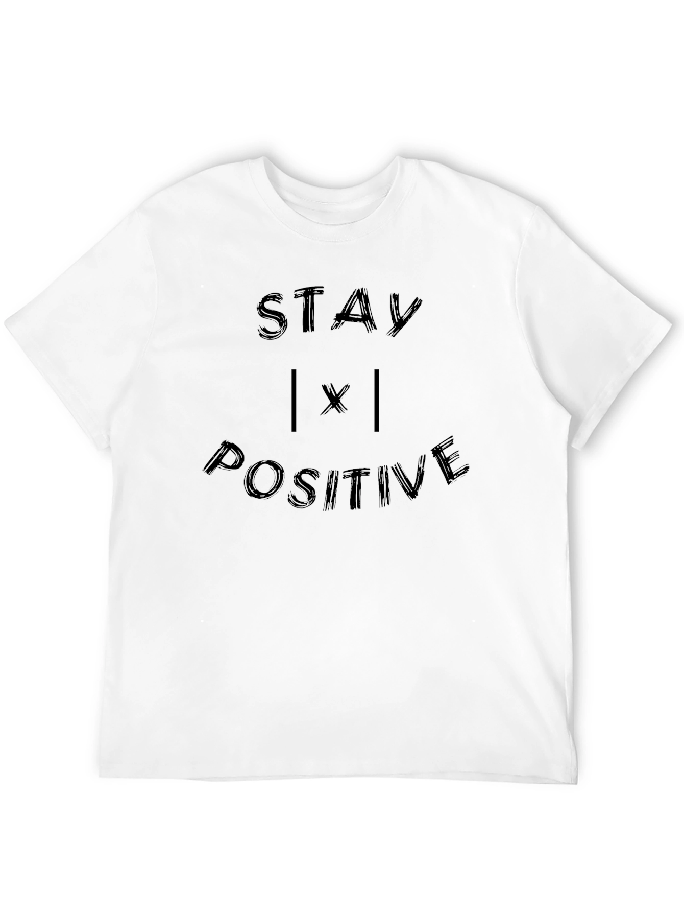 Stay Positive Graphic Tee - Motivational Black T-Shirt