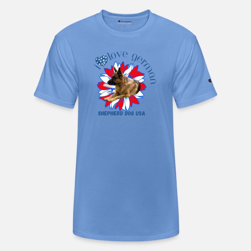 4th of July Decor Patriotic LOVE German Shepherd D