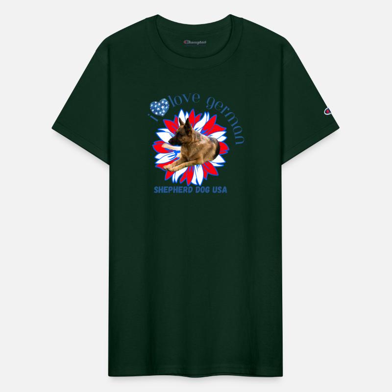 4th of July Decor Patriotic LOVE German Shepherd D