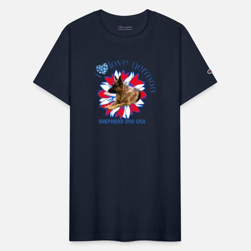 4th of July Decor Patriotic LOVE German Shepherd D