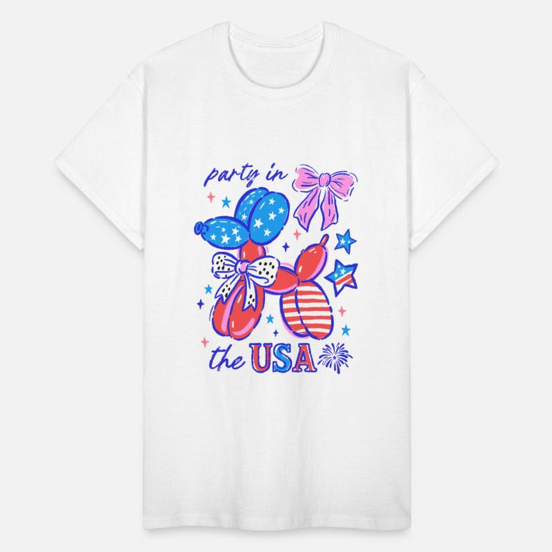 4th of July Hand Drawn Balloon Dog