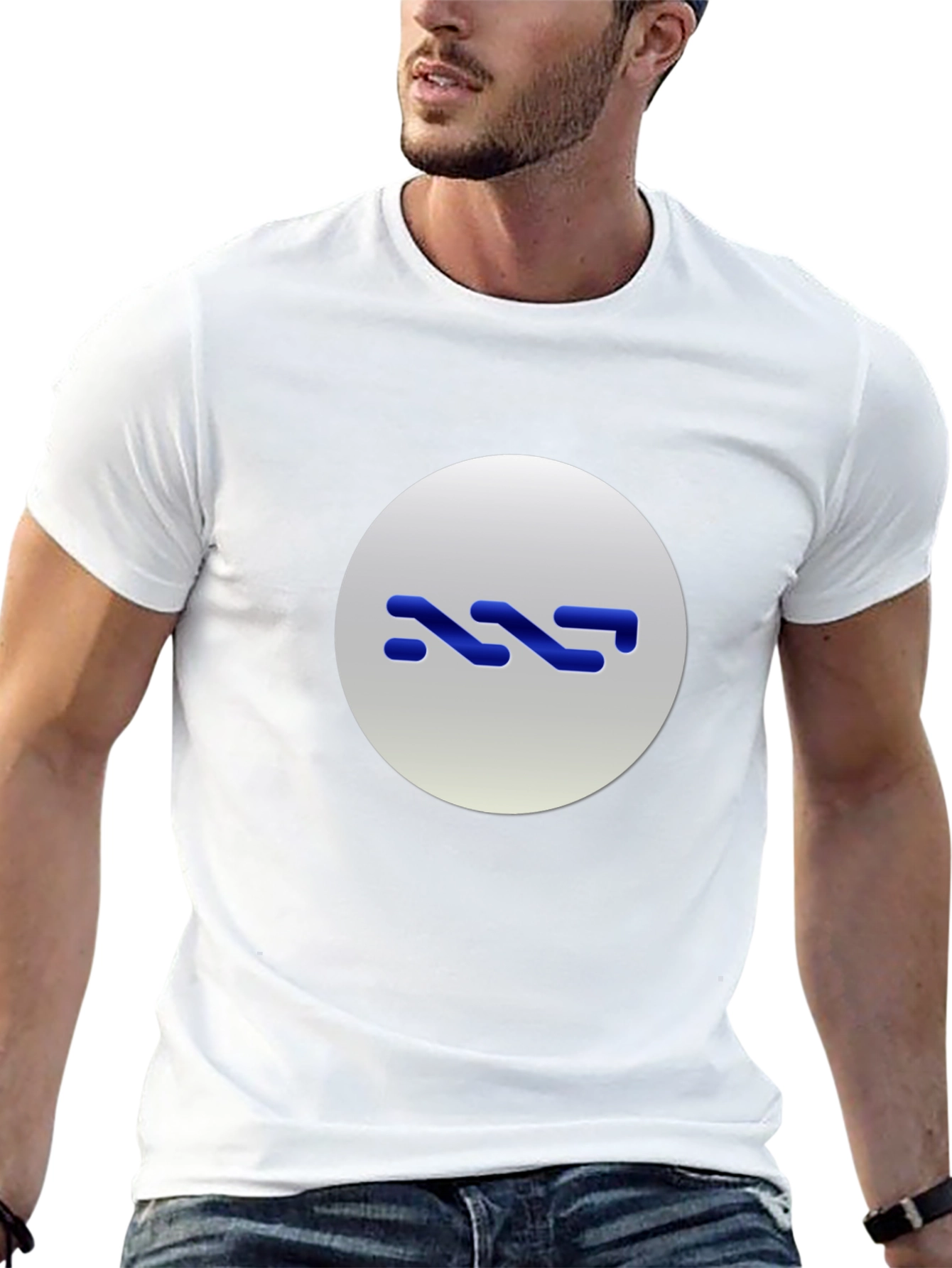 Modern Logo Graphic Tee - Black