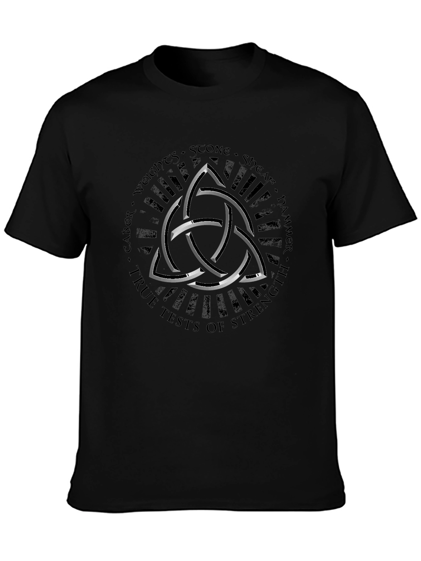 True Tests of Strength Celtic Knot Black T-Shirt