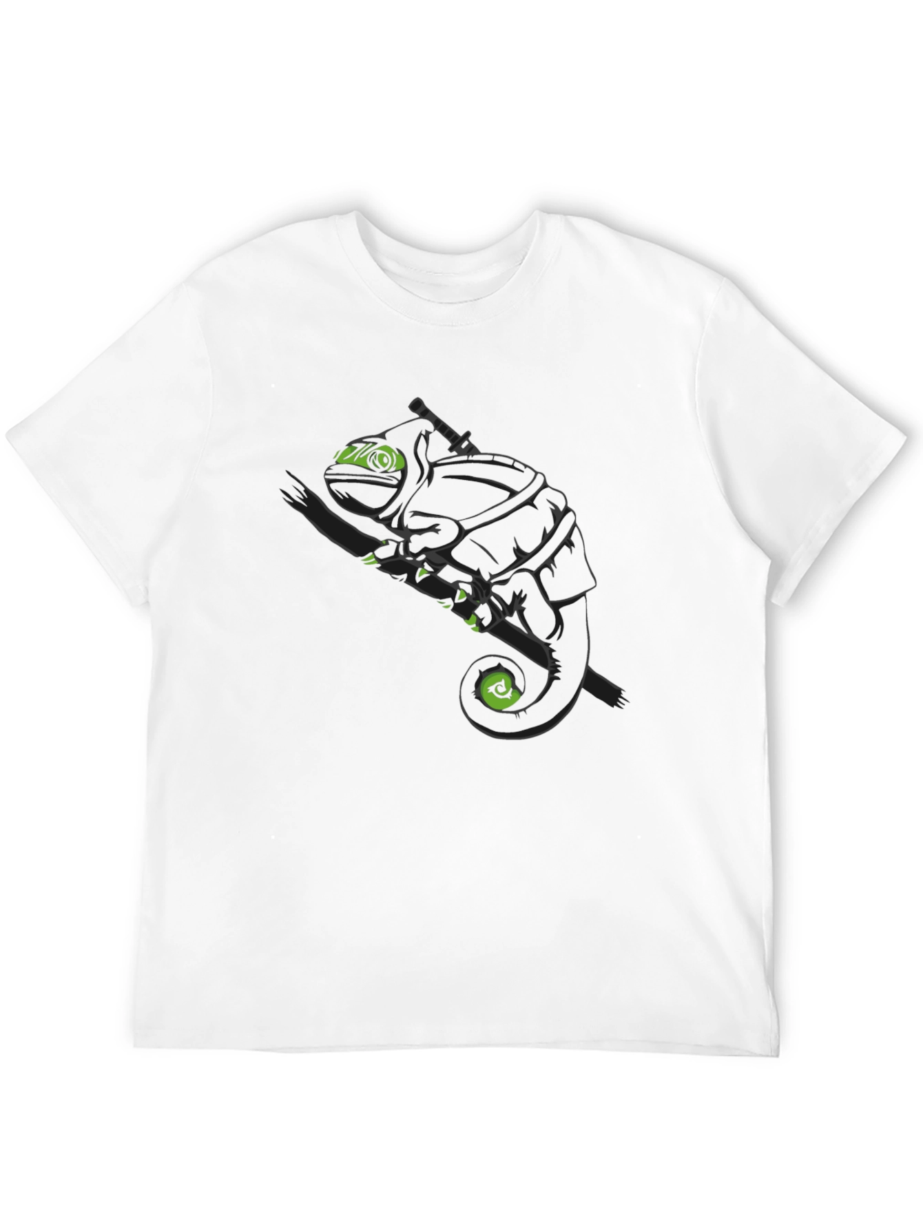 Ninja Chameleon Graphic Tee - Black Cotton T-Shirt