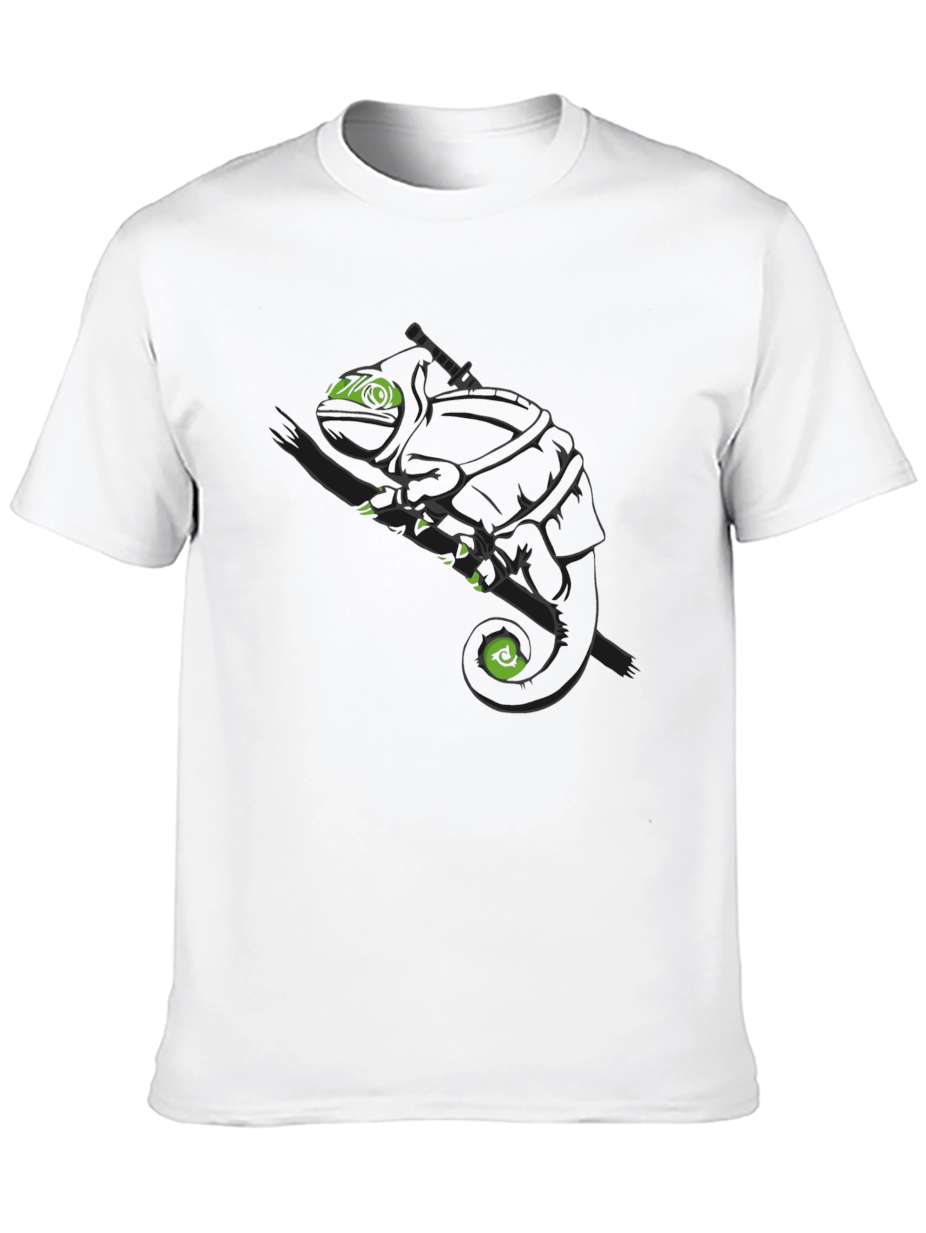 Ninja Chameleon Graphic Tee - Black Cotton T-Shirt