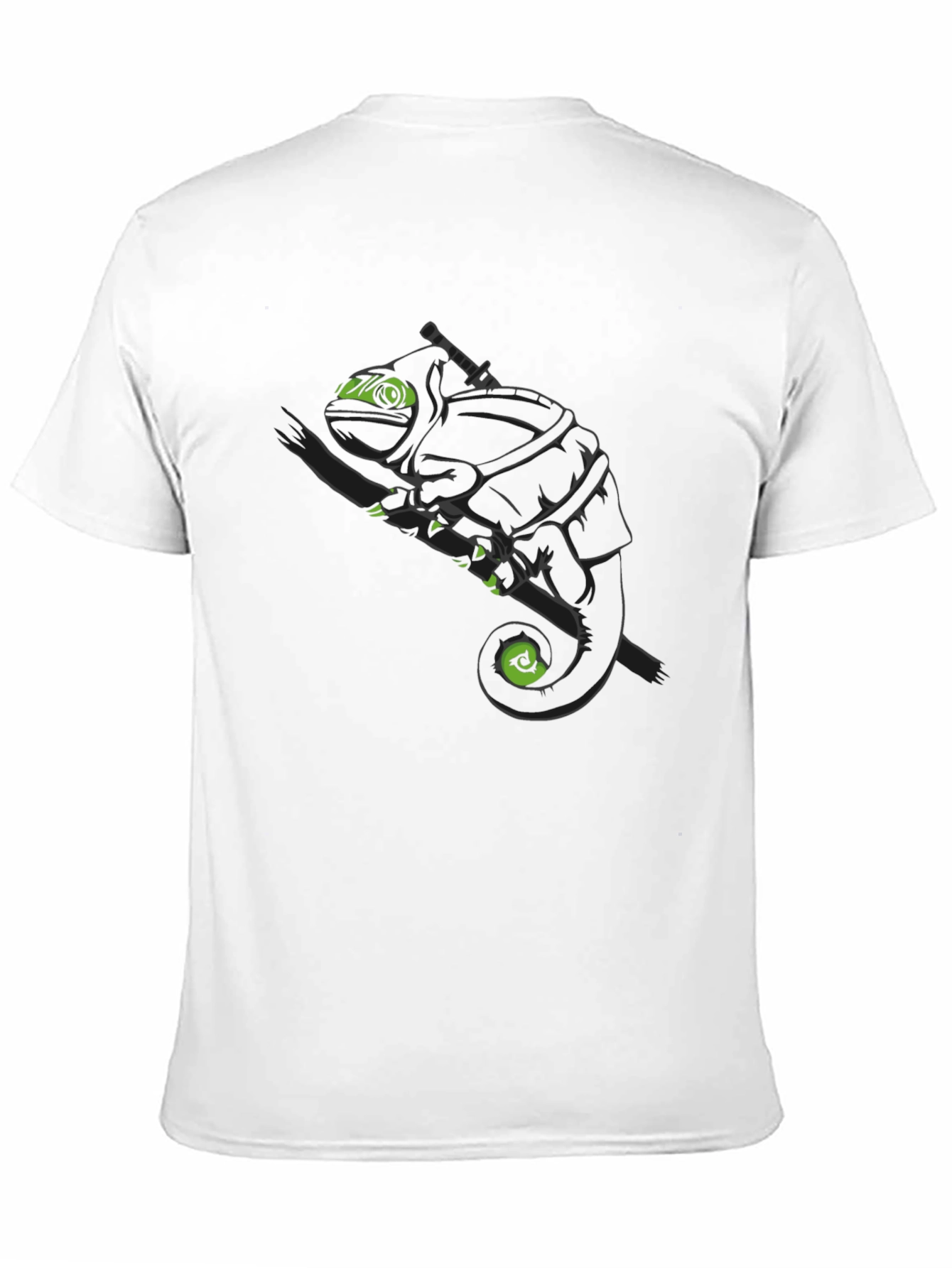 Ninja Chameleon Graphic Tee - Black Cotton T-Shirt