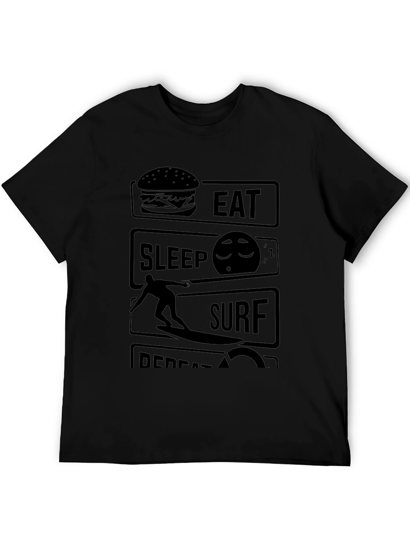Eat Sleep Surf Repeat Graphic Tee