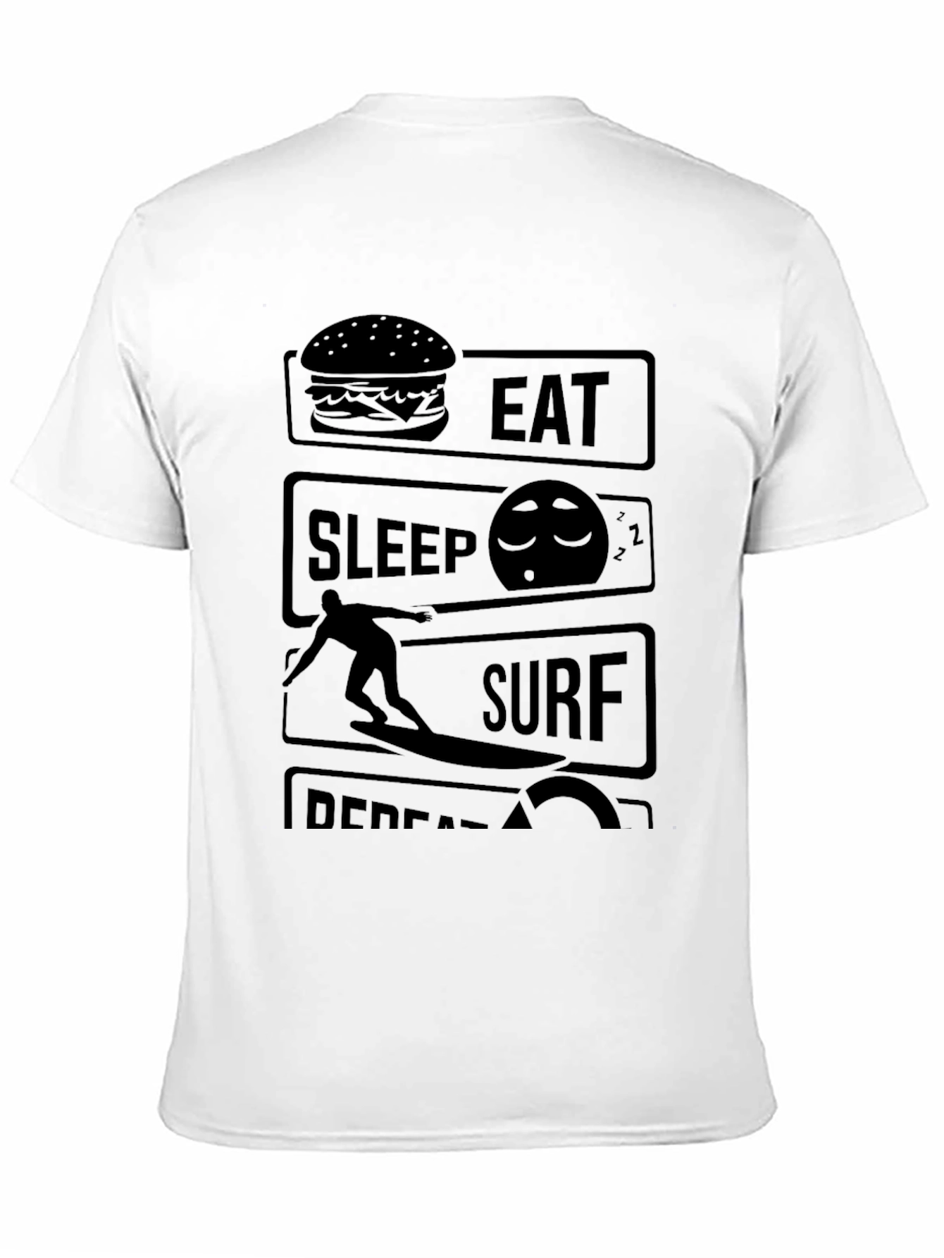 Eat Sleep Surf Repeat Graphic Tee