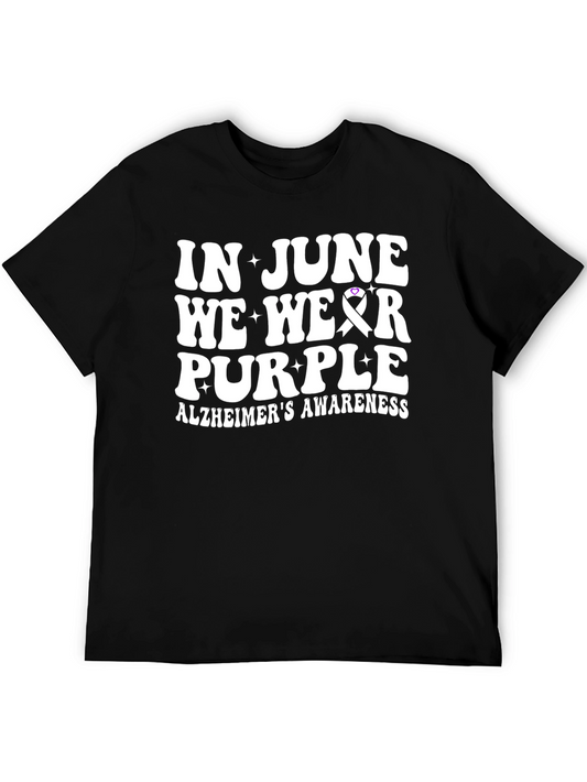 Alzheimers Awareness Purple Ribbon T-Shirt