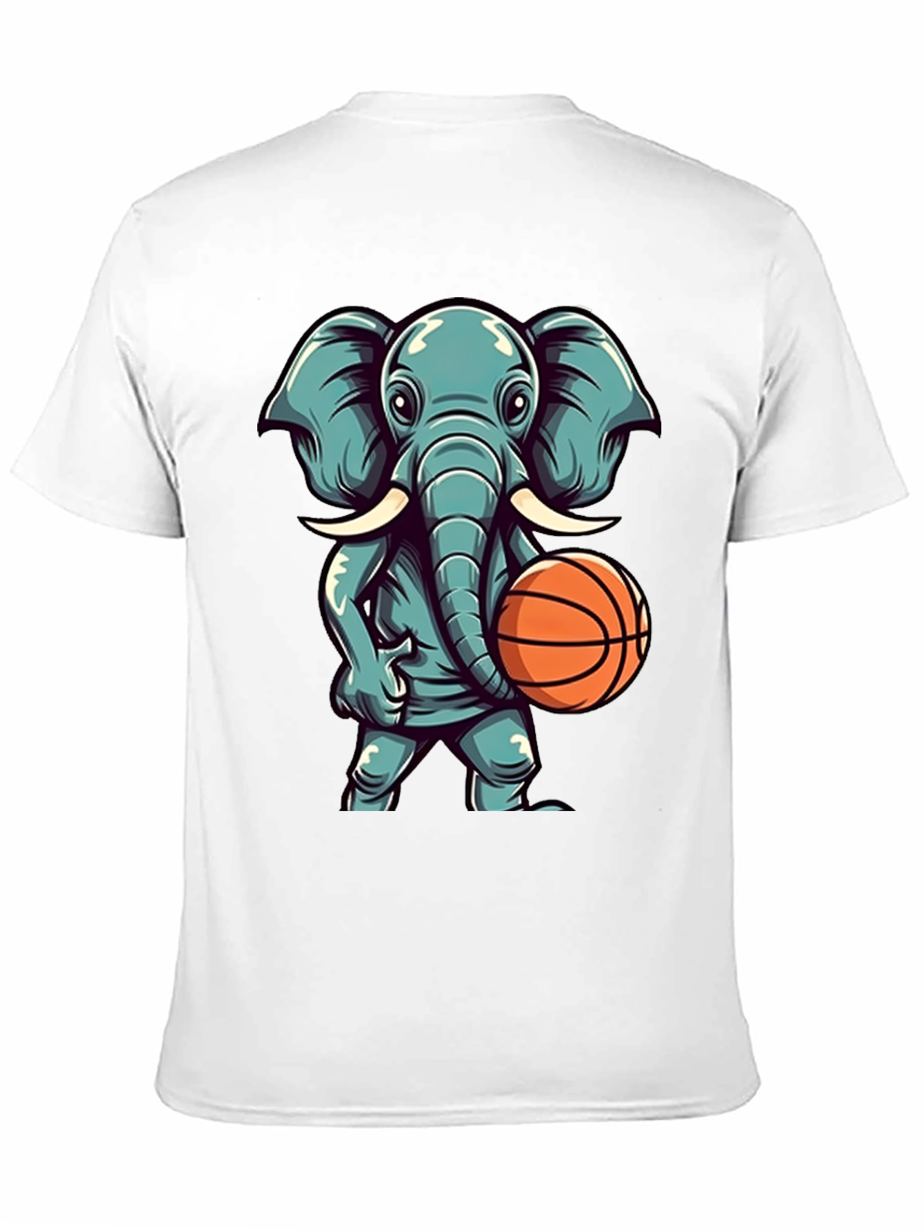 Elephant Basketball Graphic T-Shirt