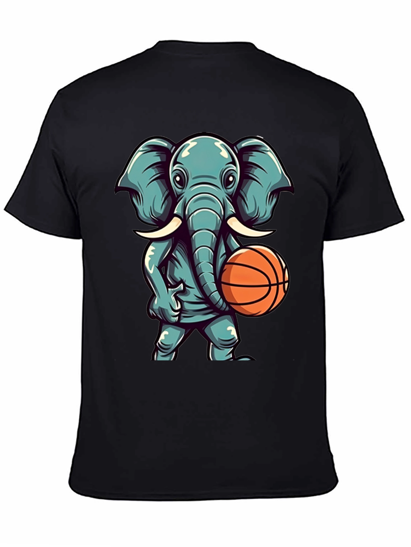 Elephant Basketball Graphic T-Shirt