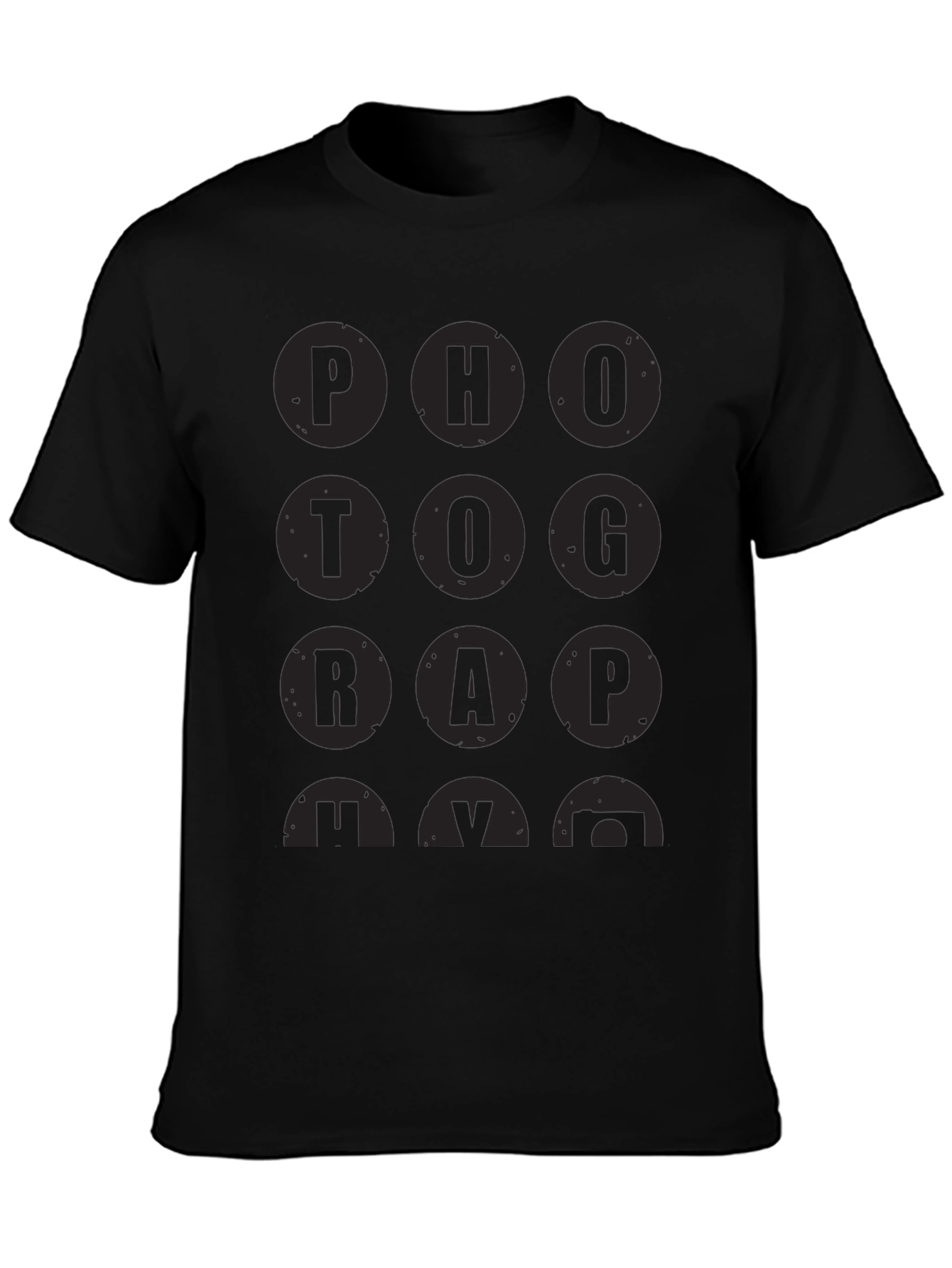 PHOTOGRAPHY Black Graphic T-Shirt