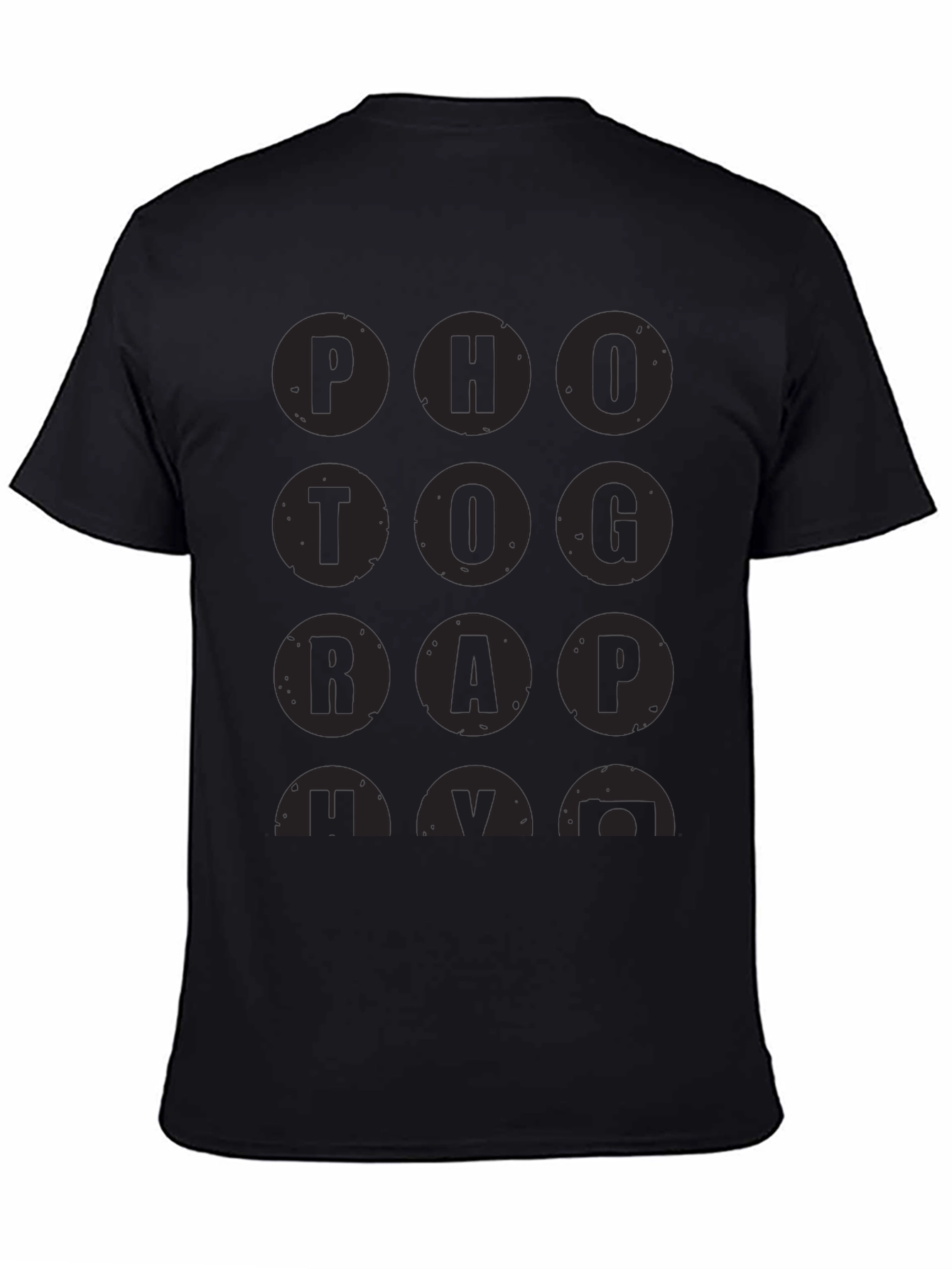 PHOTOGRAPHY Black Graphic T-Shirt