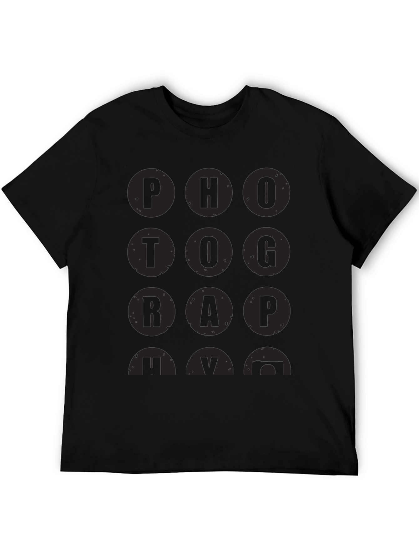 PHOTOGRAPHY Black Graphic T-Shirt