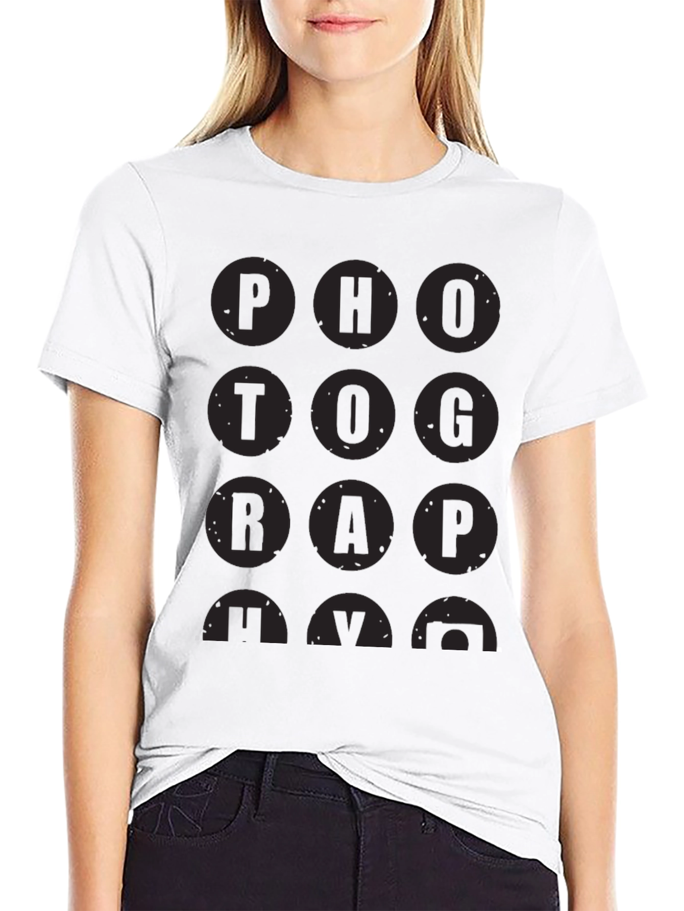 PHOTOGRAPHY Black Graphic T-Shirt