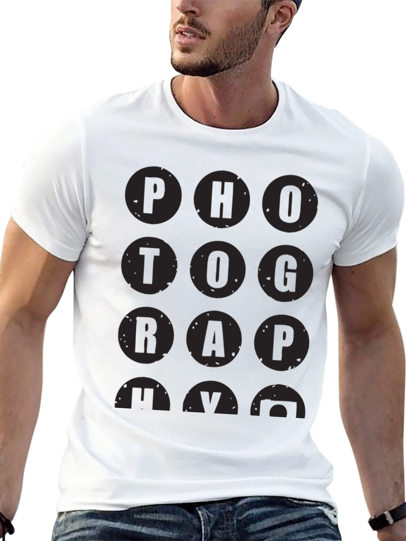 PHOTOGRAPHY Black Graphic T-Shirt