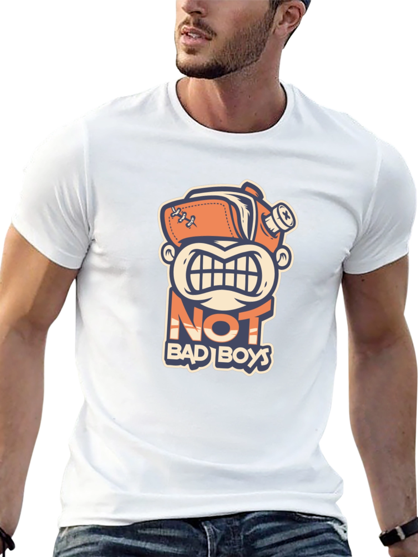 Not Bad Boys Graphic T-Shirt - Novelty Tee