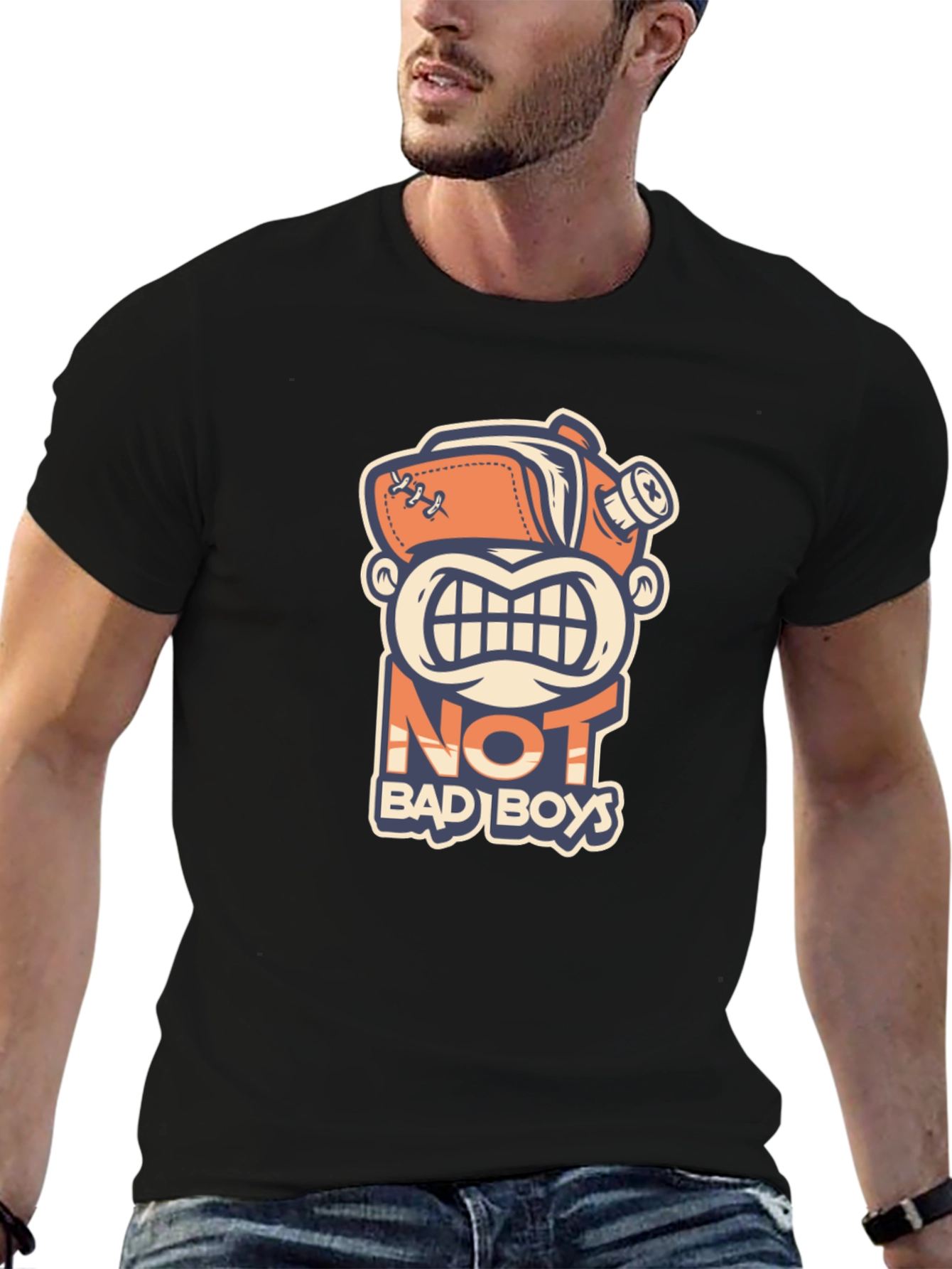 Not Bad Boys Graphic T-Shirt - Novelty Tee