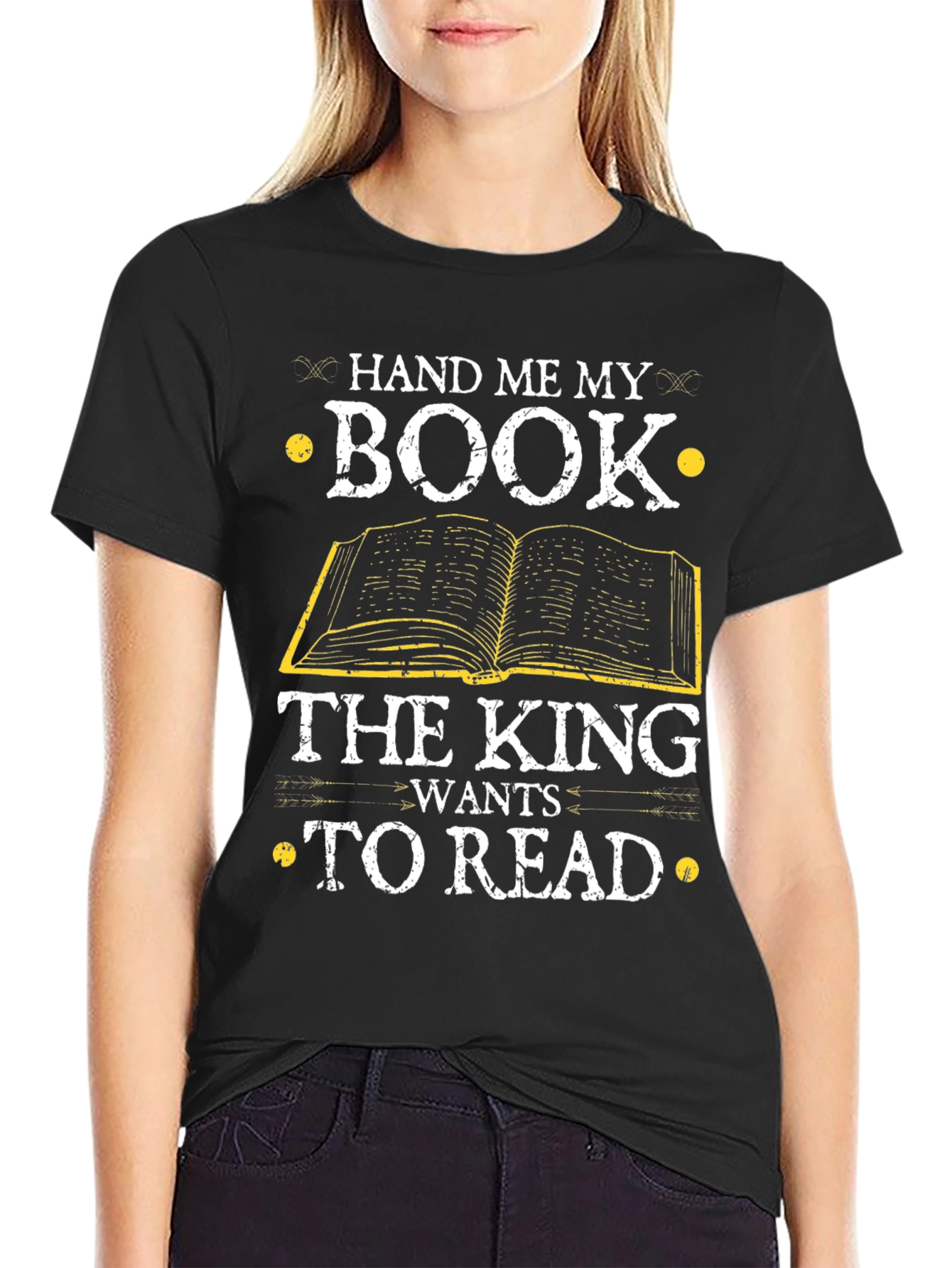 Hand Me My Book T-Shirt - Reader Gift