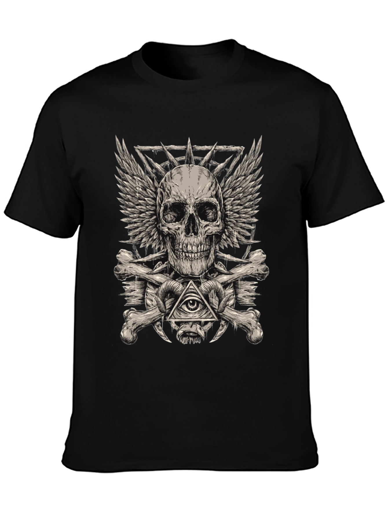 Skull & Bones Graphic Tee - Edgy Streetwear