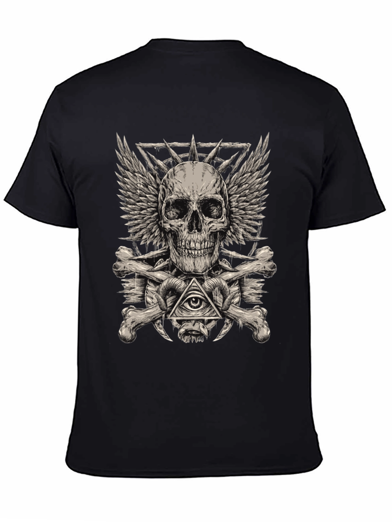 Skull & Bones Graphic Tee - Edgy Streetwear