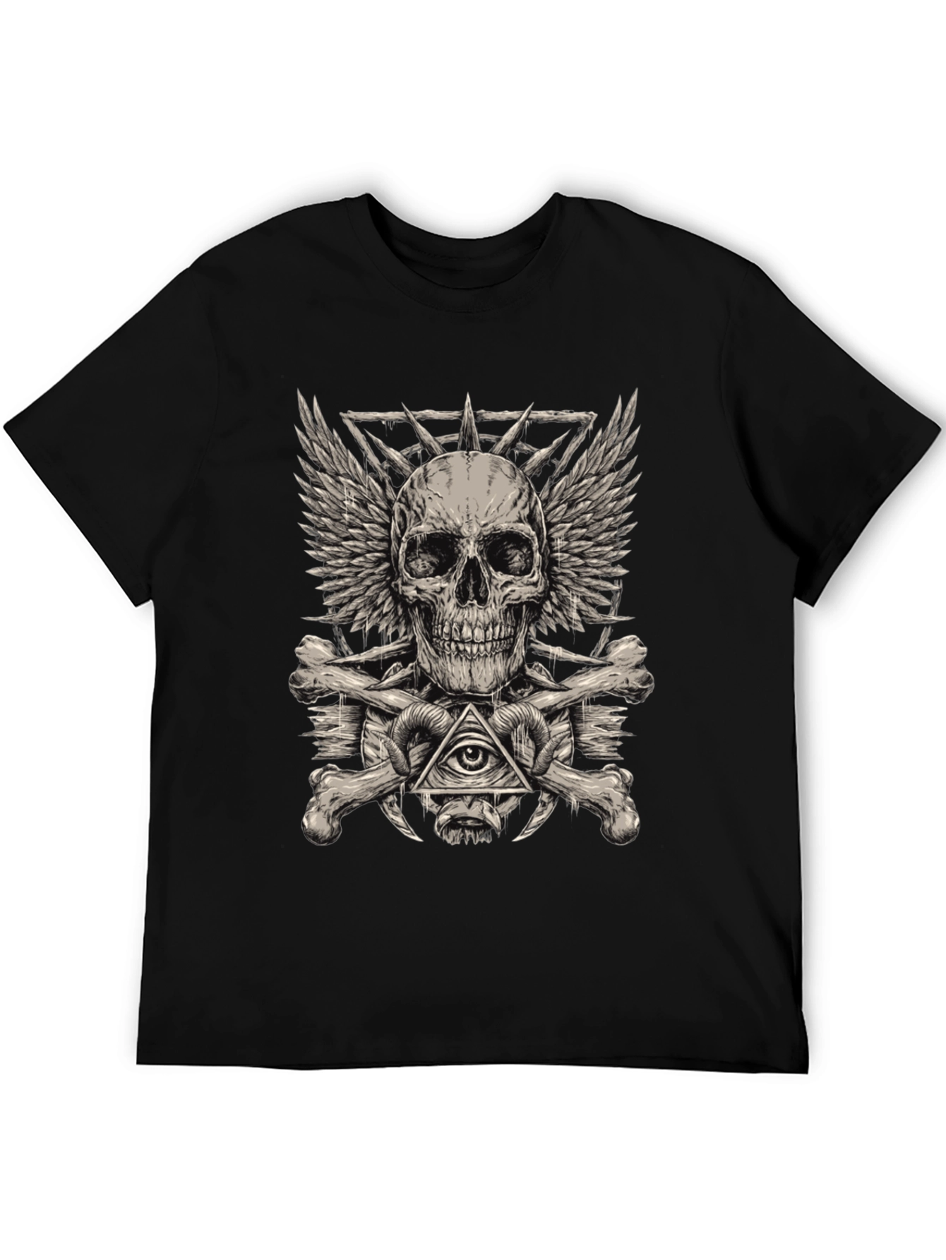 Skull & Bones Graphic Tee - Edgy Streetwear