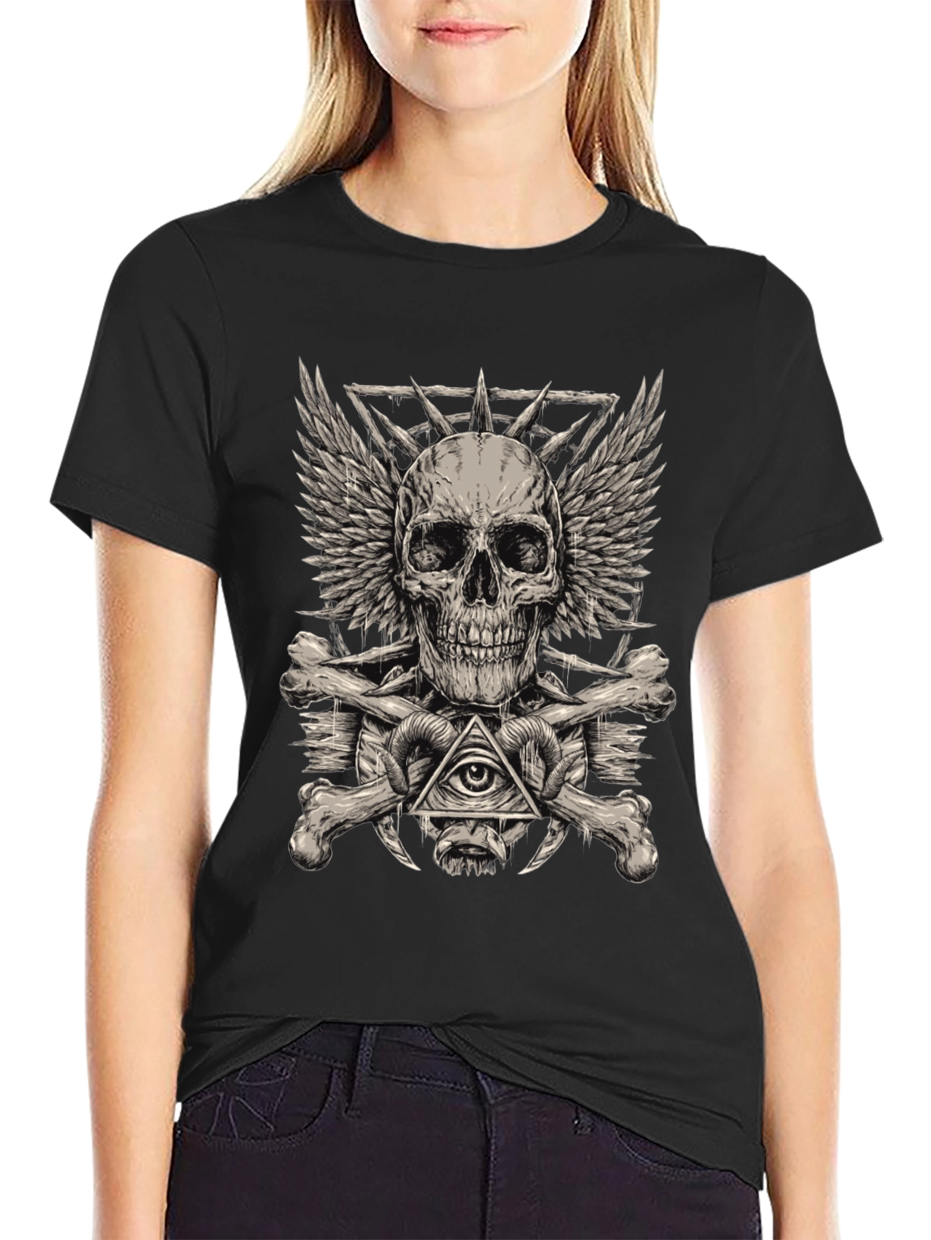 Skull & Bones Graphic Tee - Edgy Streetwear