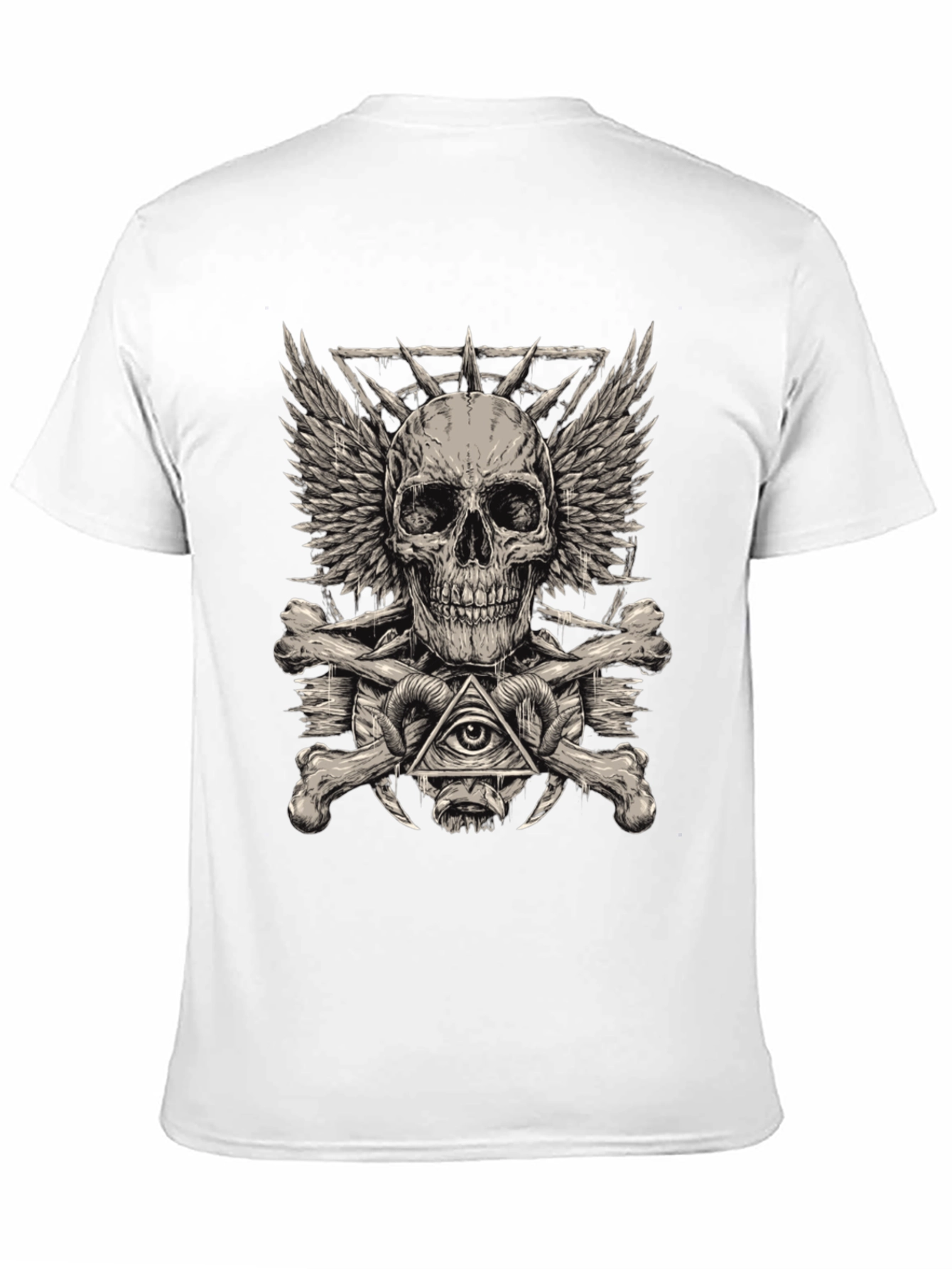Skull & Bones Graphic Tee - Edgy Streetwear