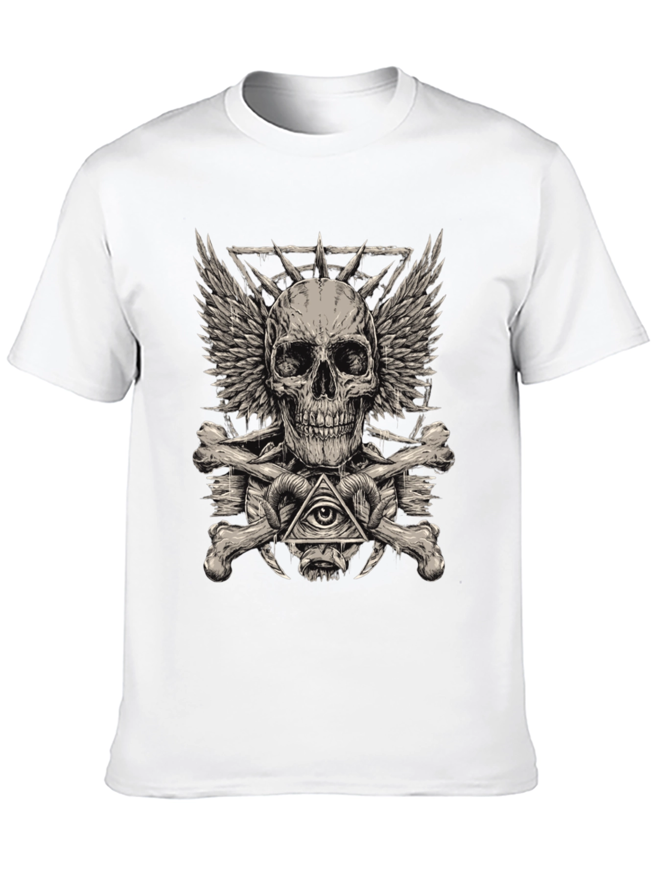 Skull & Bones Graphic Tee - Edgy Streetwear