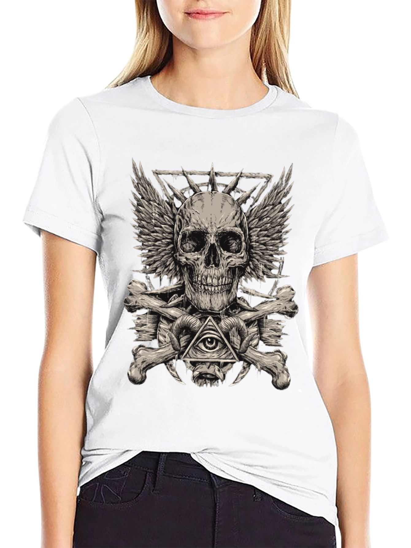 Skull & Bones Graphic Tee - Edgy Streetwear