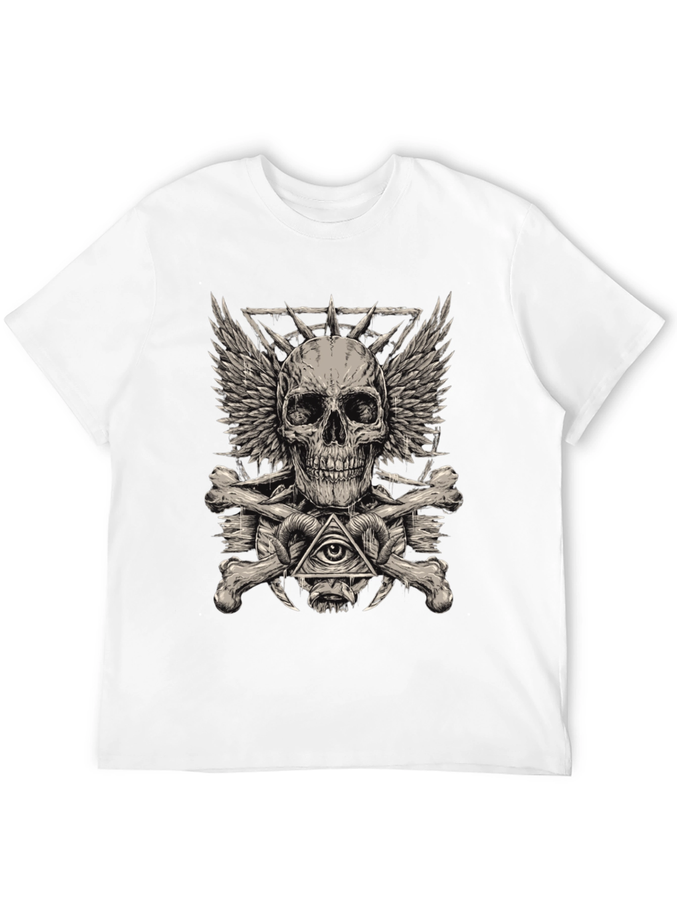 Skull & Bones Graphic Tee - Edgy Streetwear