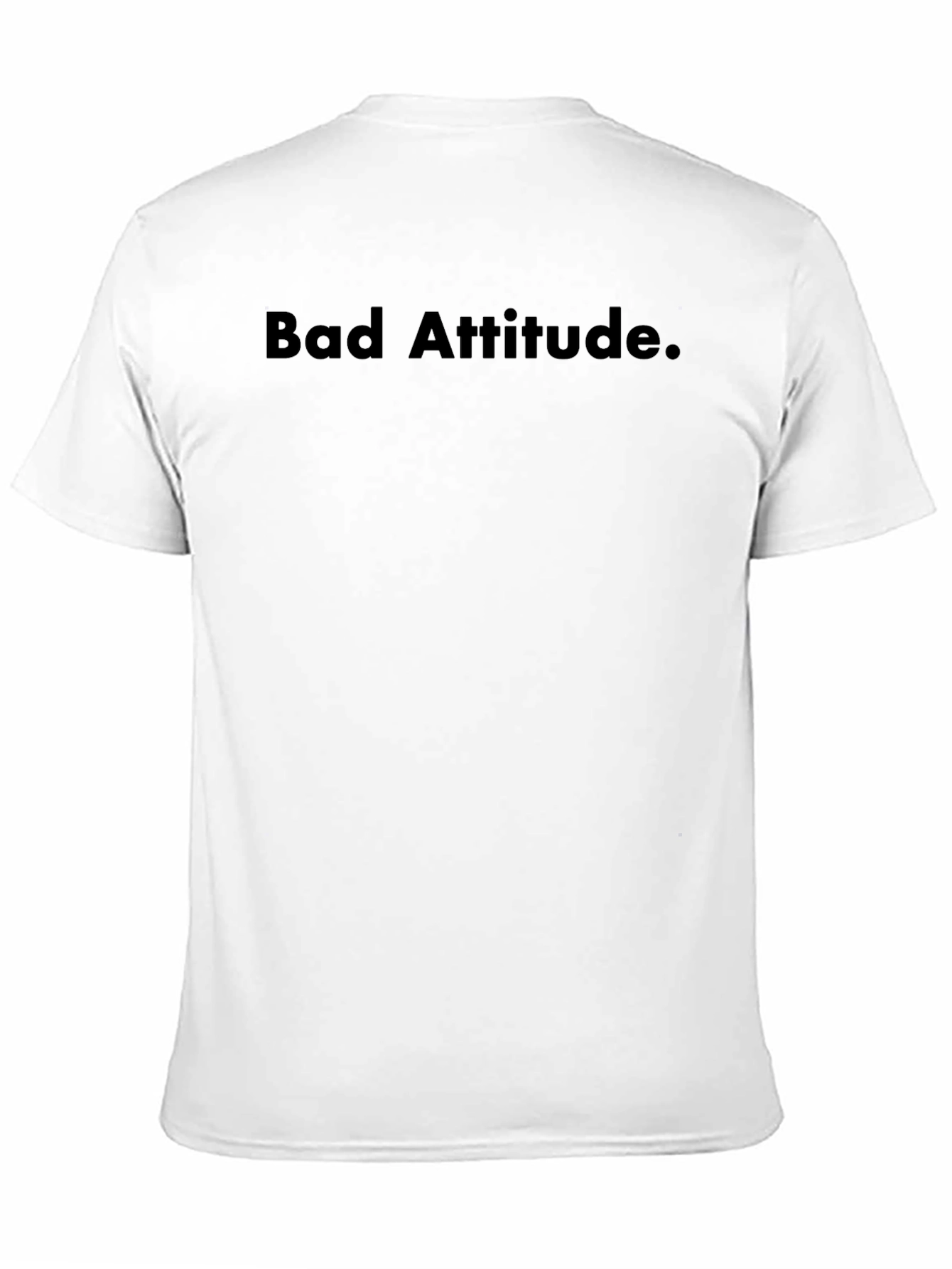 Bad Attitude Black Tee: Bold Statement Style
