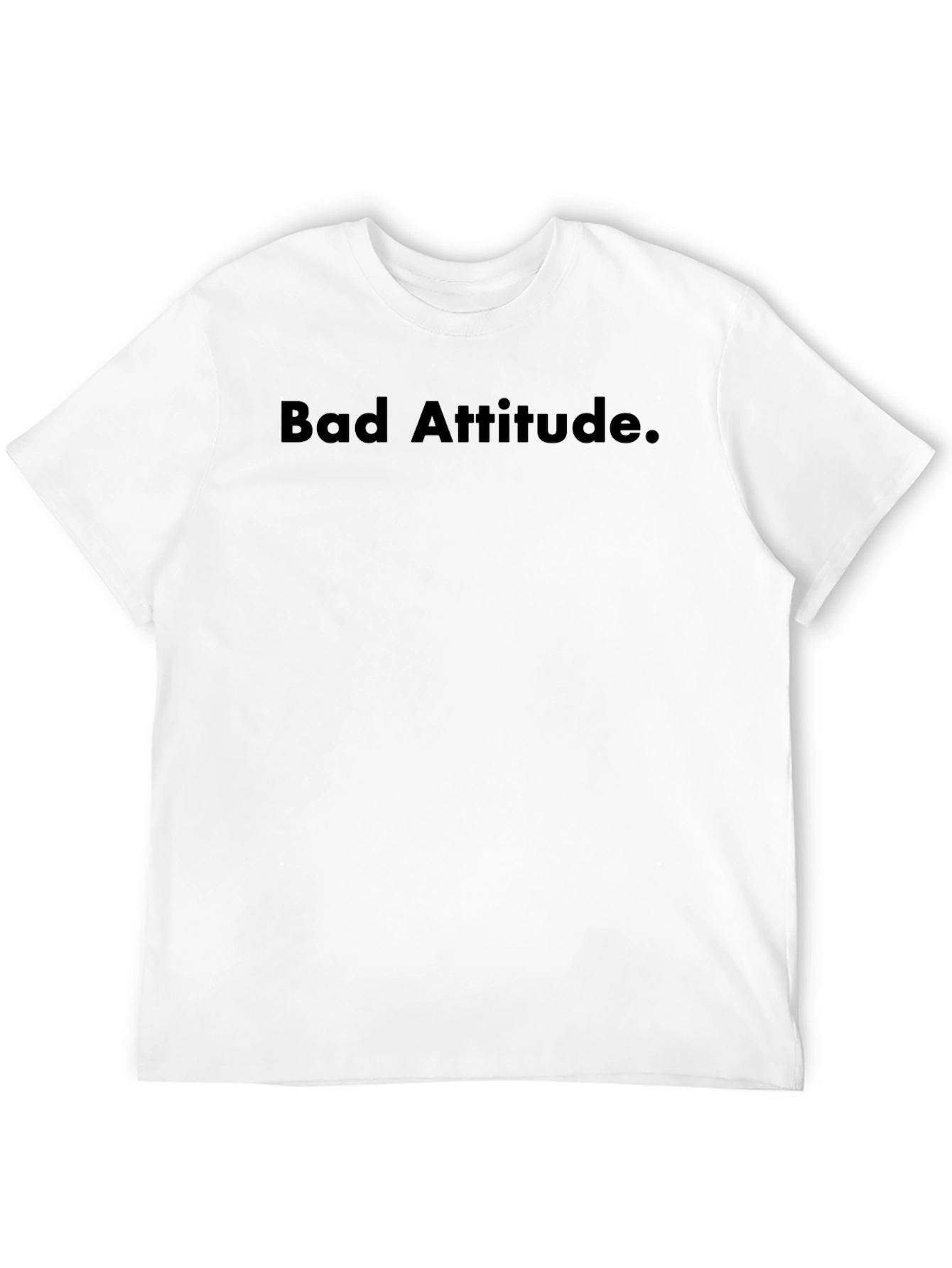 Bad Attitude Black Tee: Bold Statement Style