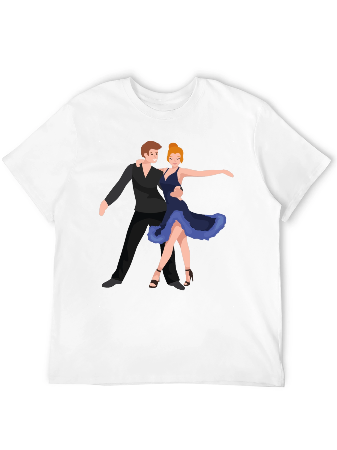 Dancing Duo Graphic Black Tee