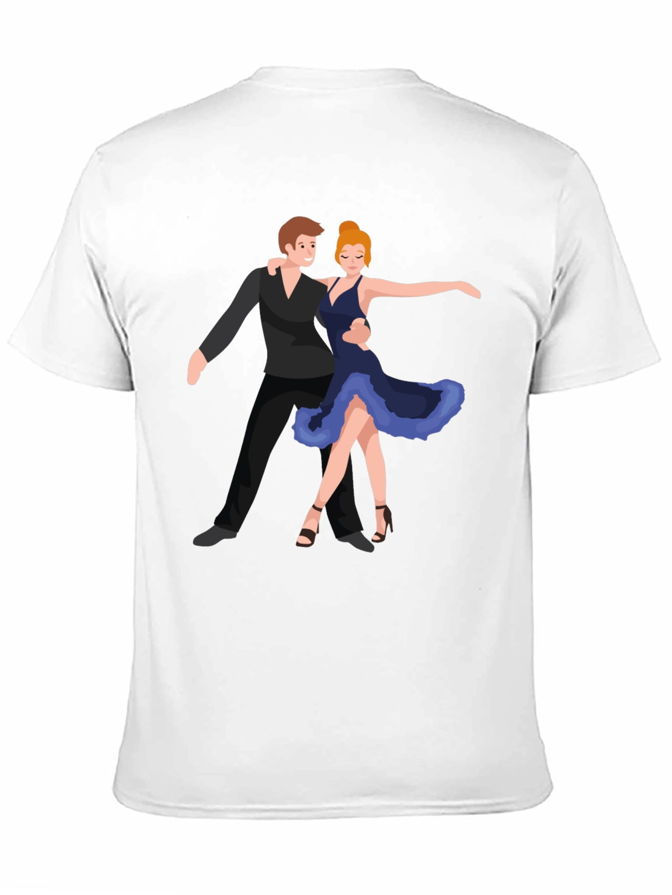 Dancing Duo Graphic Black Tee