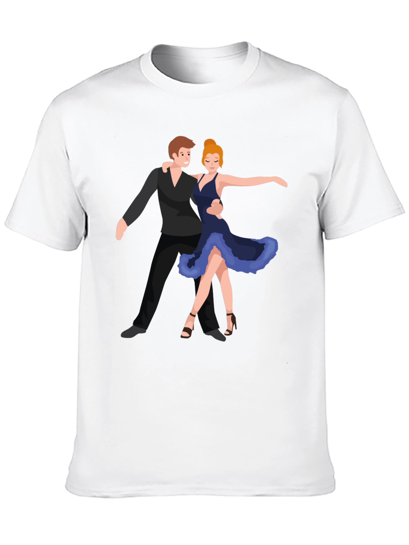 Dancing Duo Graphic Black Tee