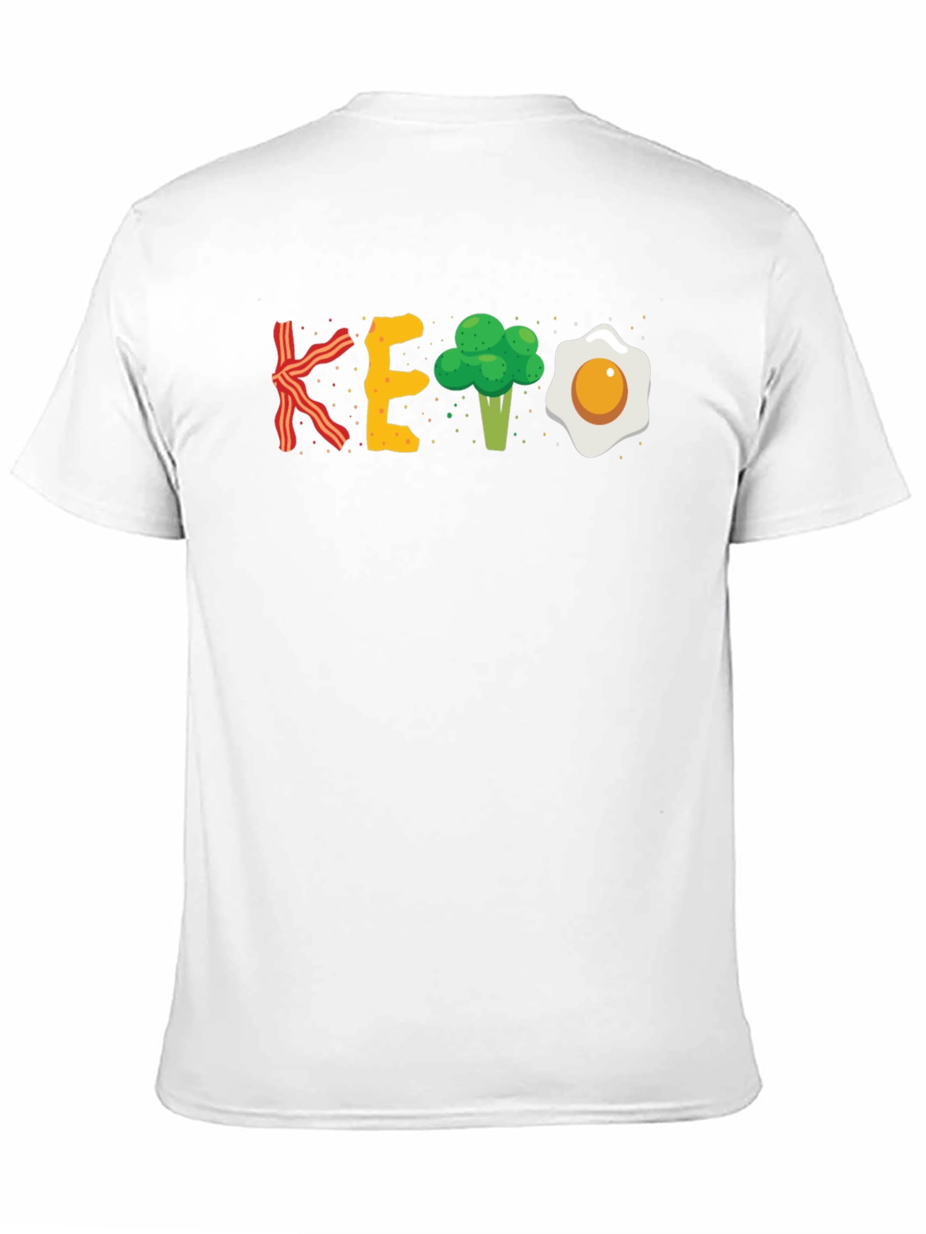 Keto Diet T-Shirt: Bacon Eggs Broccoli Funny Shirt