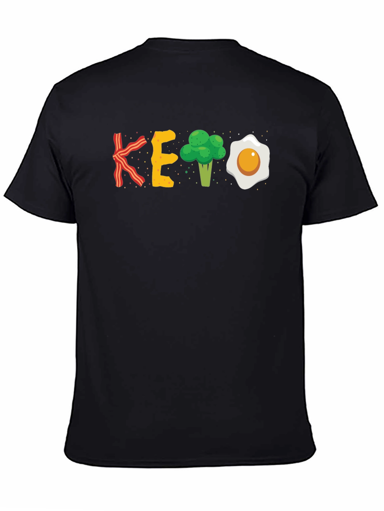 Keto Diet T-Shirt: Bacon Eggs Broccoli Funny Shirt