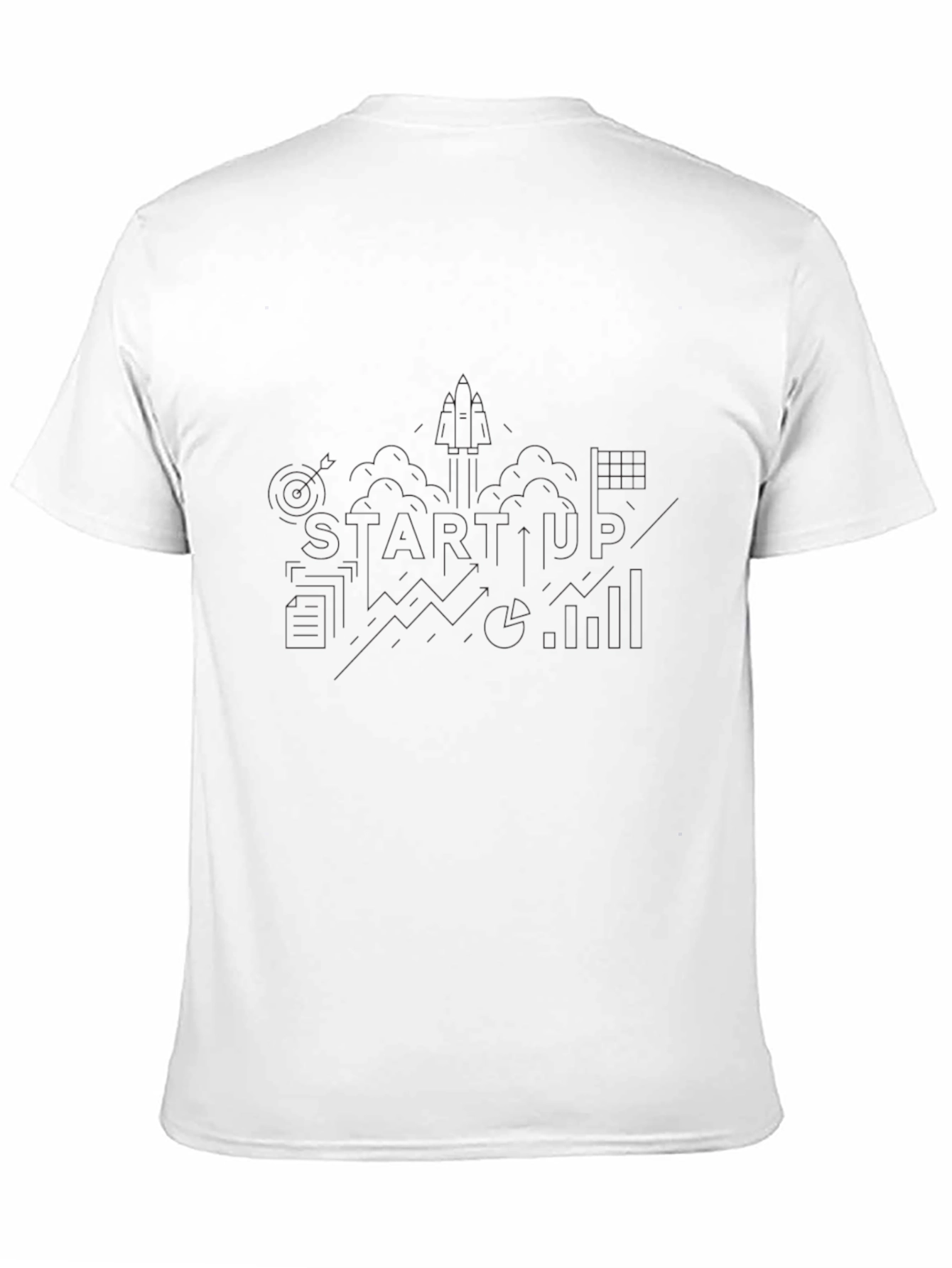 Mens Basic Black Crew Neck T-Shirt