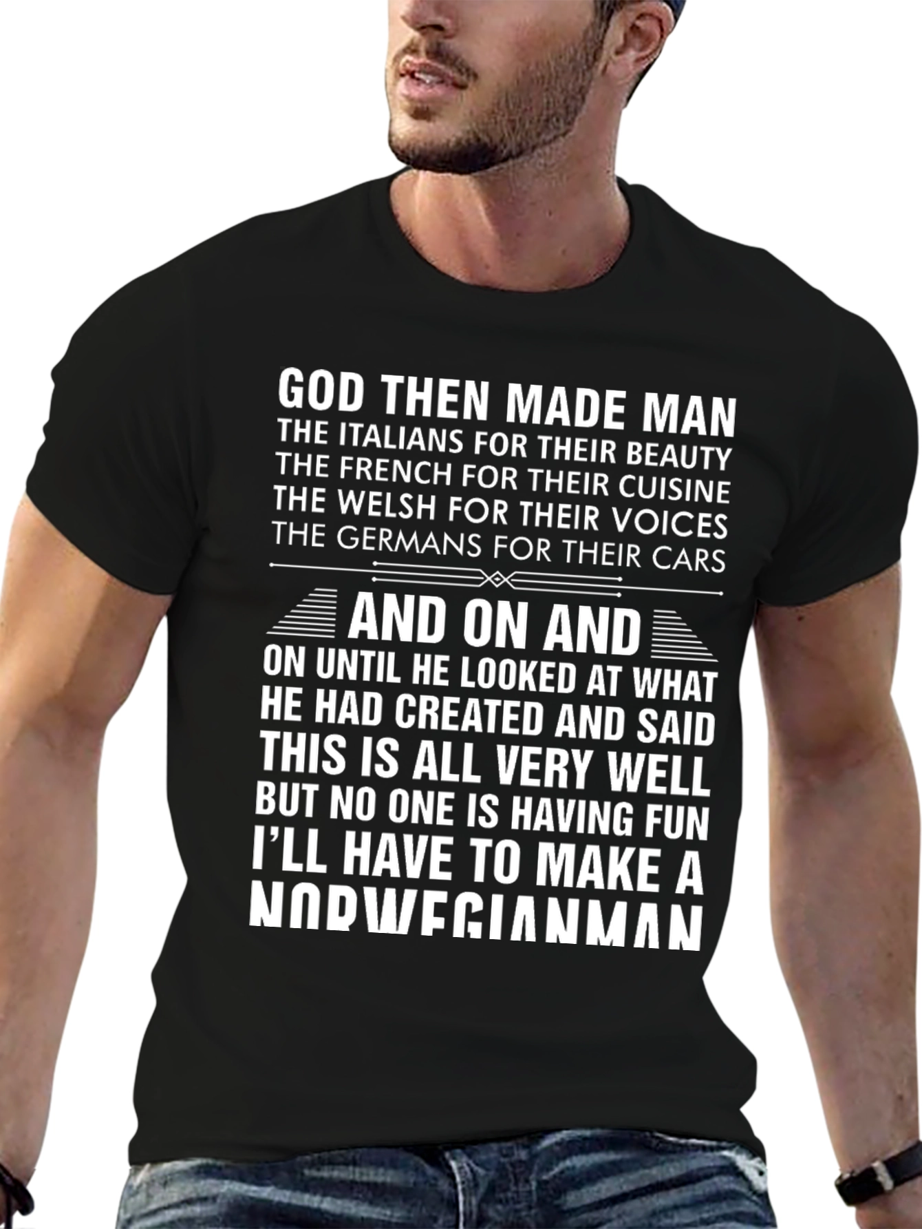 Norwegian Man T-Shirt - Funny Novelty Tee