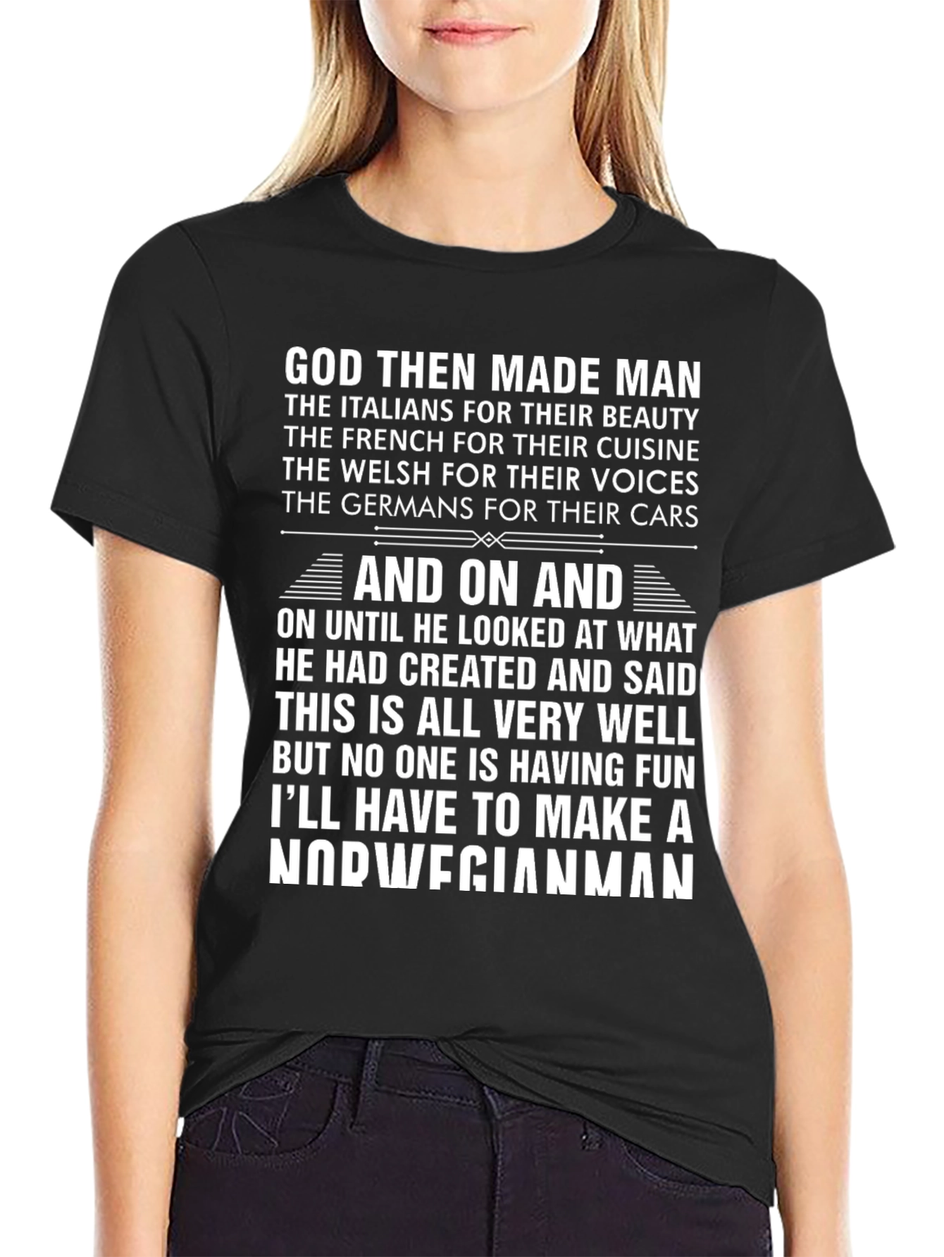 Norwegian Man T-Shirt - Funny Novelty Tee