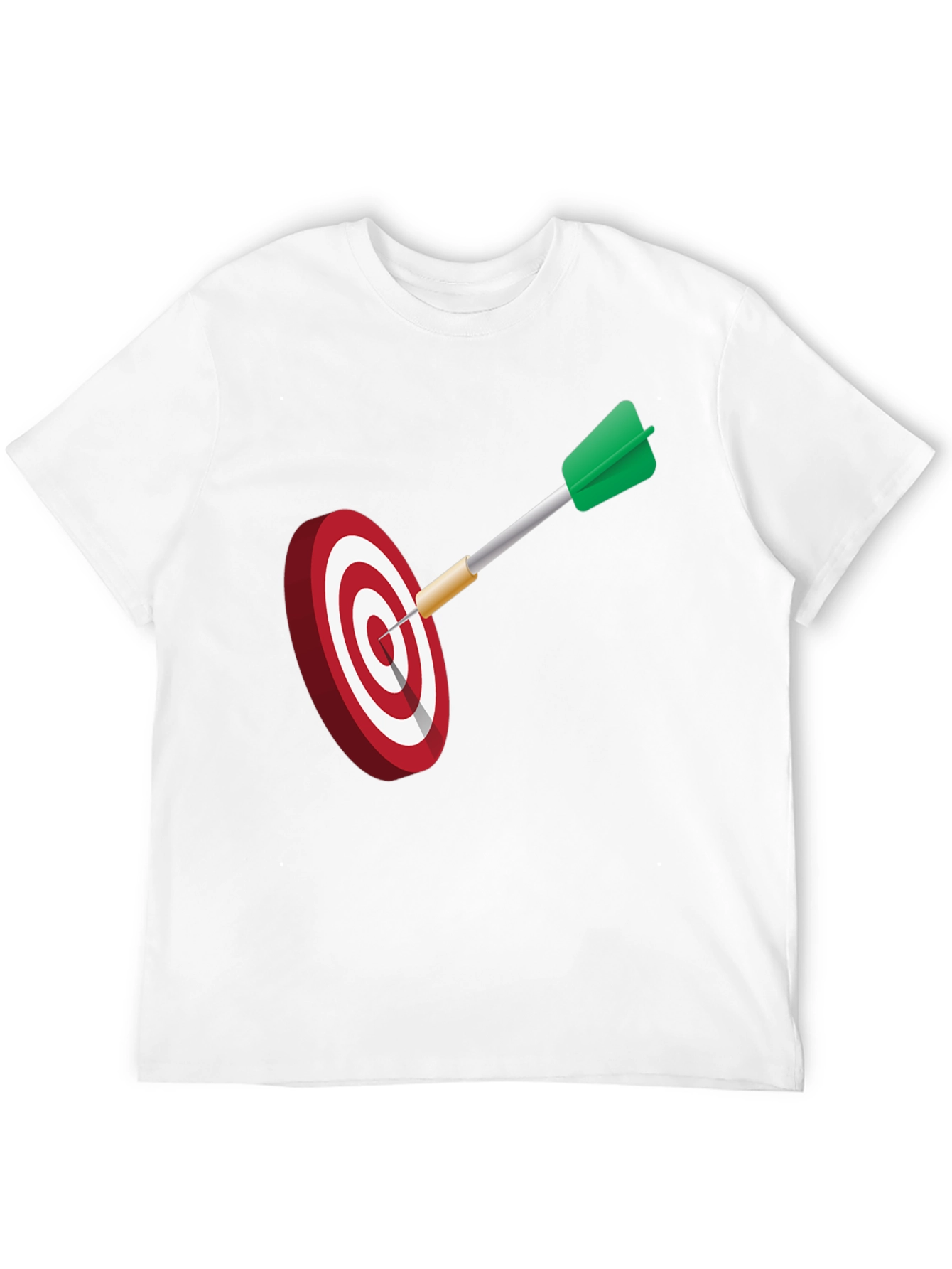 Dart Target Graphic Tee - Black Cotton Blend Shirt