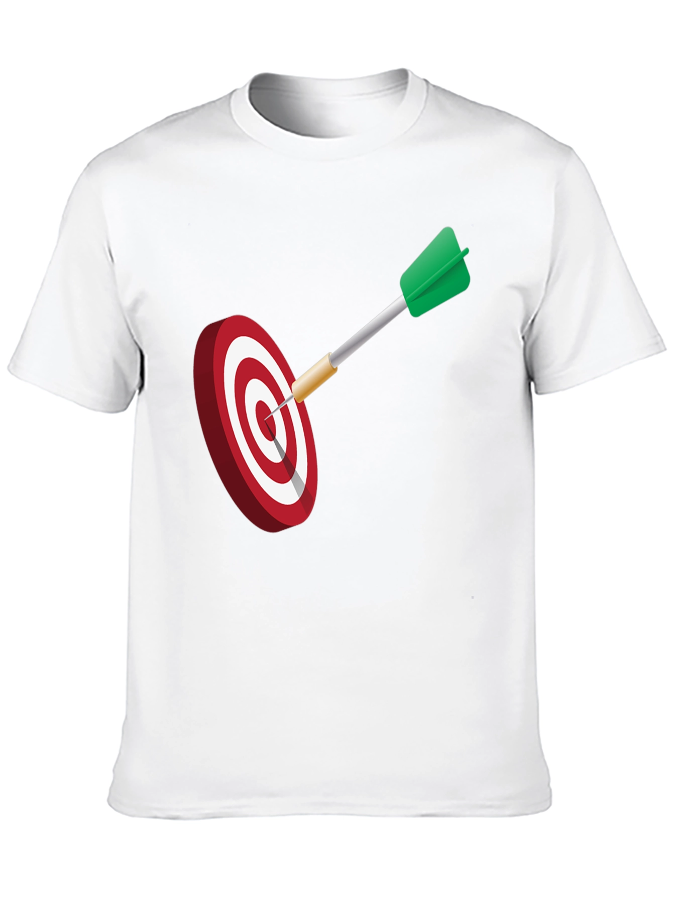 Dart Target Graphic Tee - Black Cotton Blend Shirt