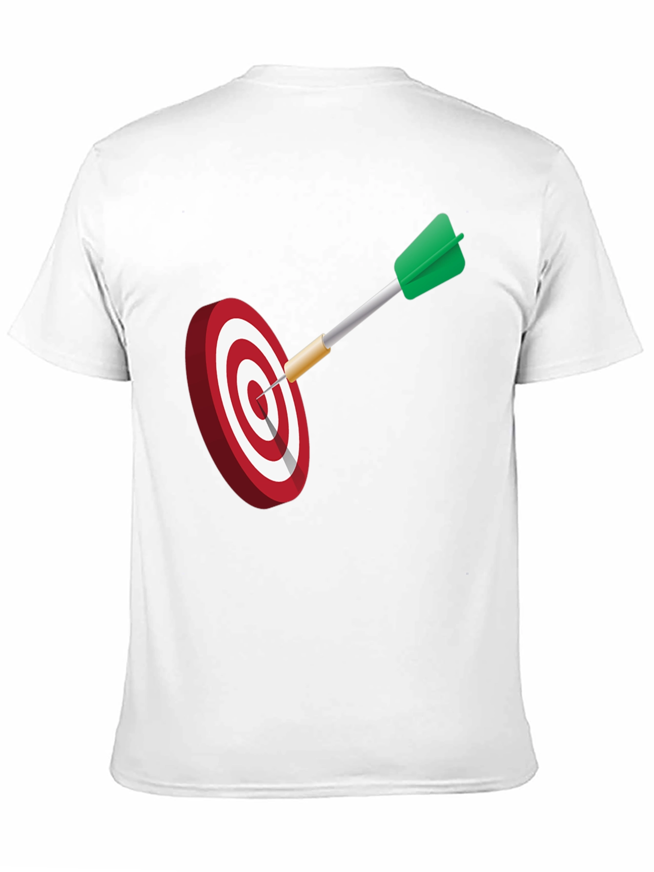 Dart Target Graphic Tee - Black Cotton Blend Shirt