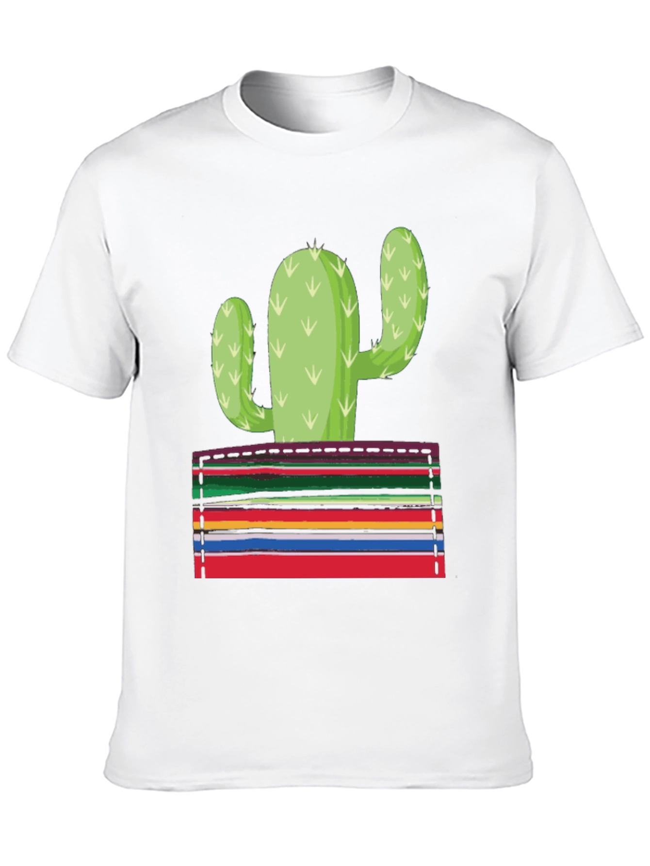 Cactus Pocket Graphic Tee - Stylish Mens T-Shirt