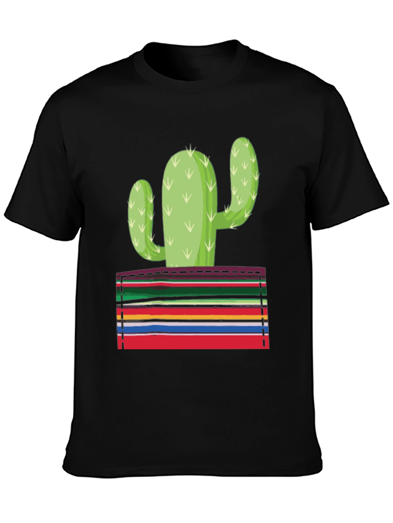 Cactus Pocket Graphic Tee - Stylish Mens T-Shirt