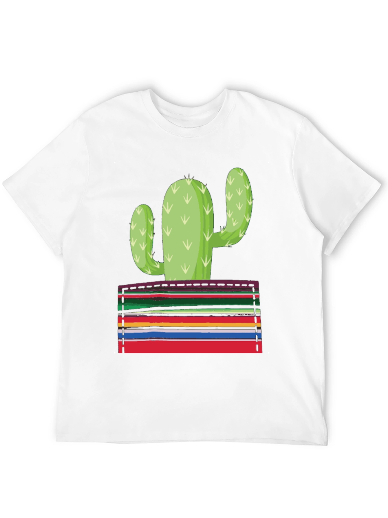 Cactus Pocket Graphic Tee - Stylish Mens T-Shirt