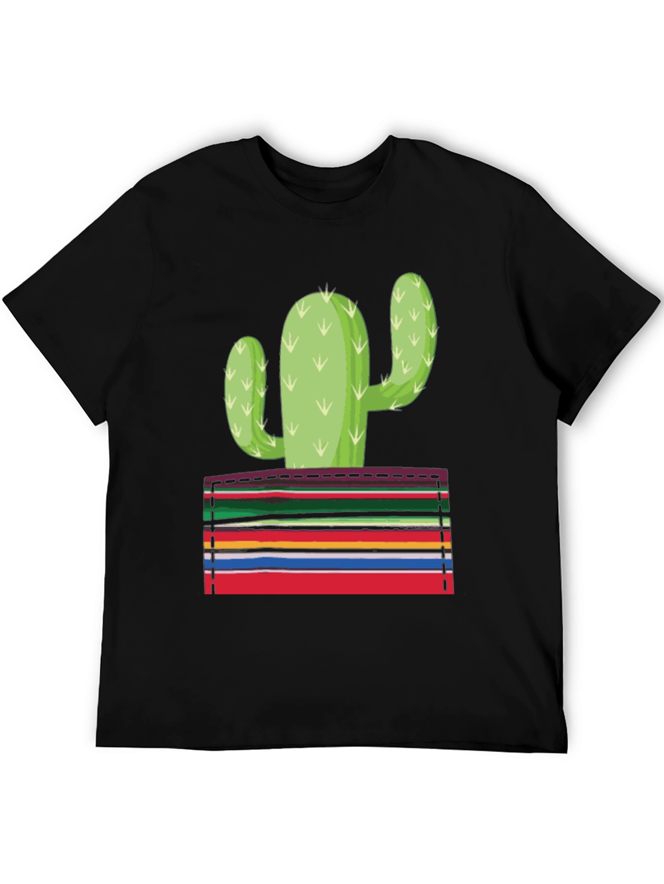 Cactus Pocket Graphic Tee - Stylish Mens T-Shirt