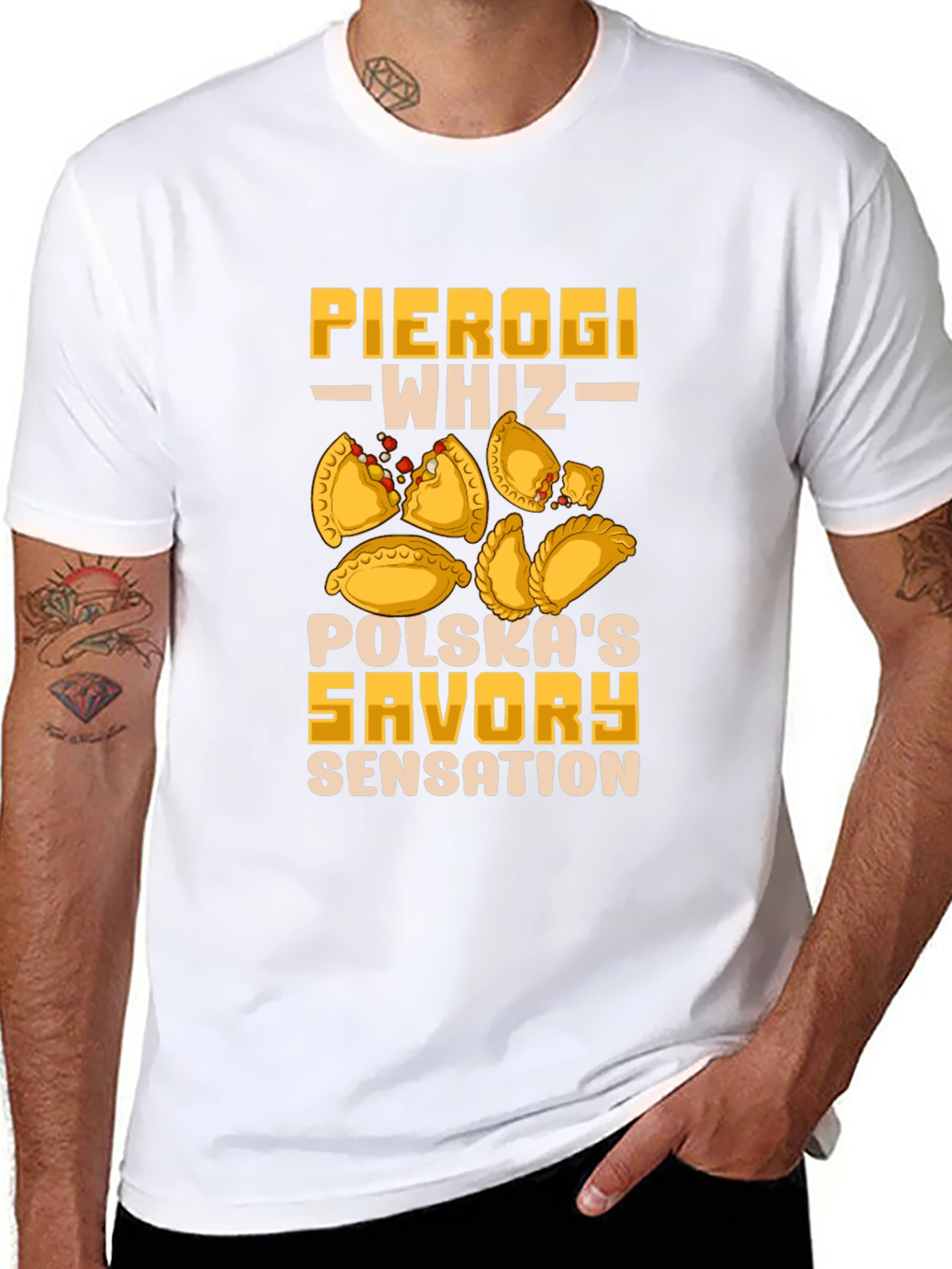 Pierogi Whiz T-Shirt | Polskas Savory Sensation