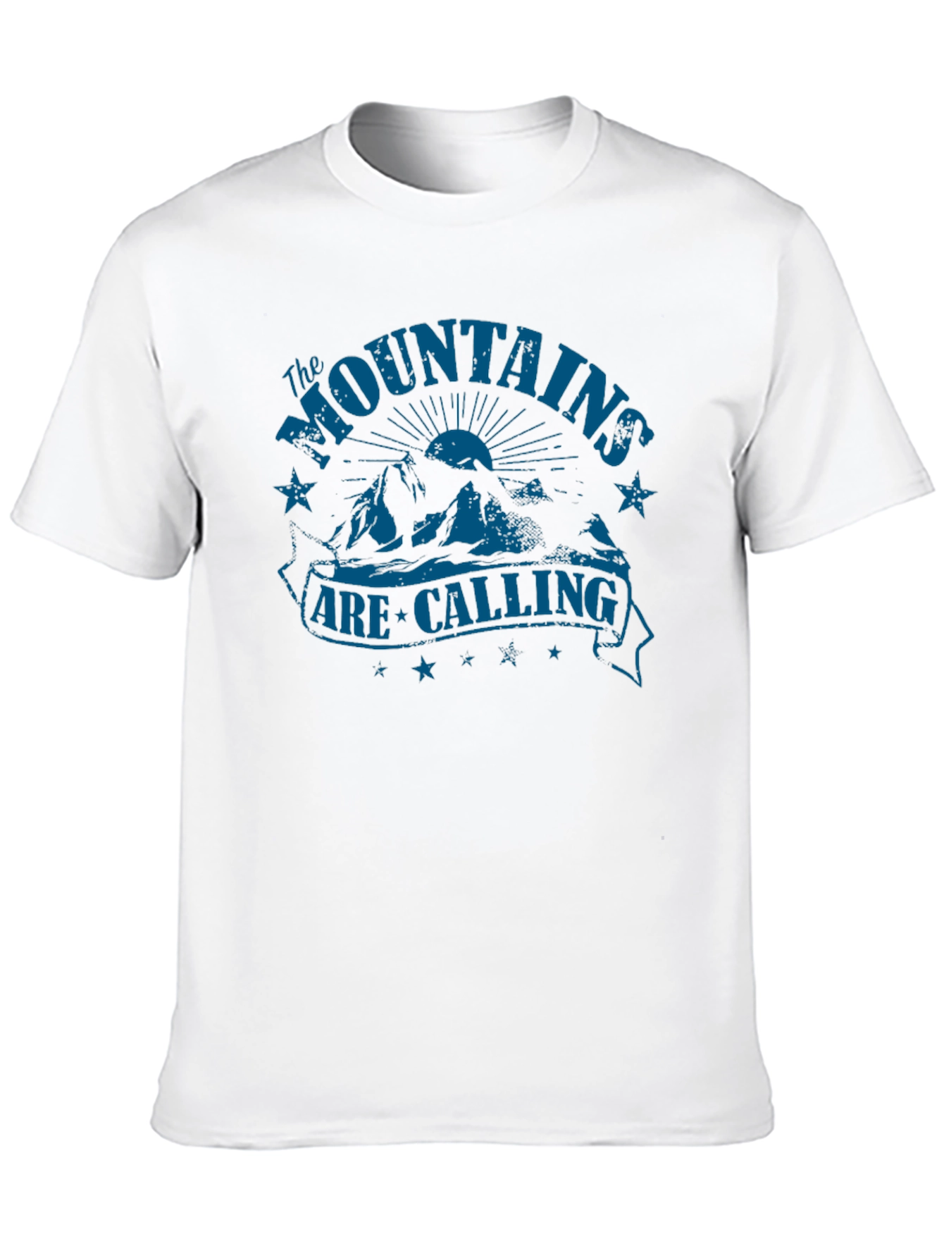 The Mountains Are Calling Black T-Shirt